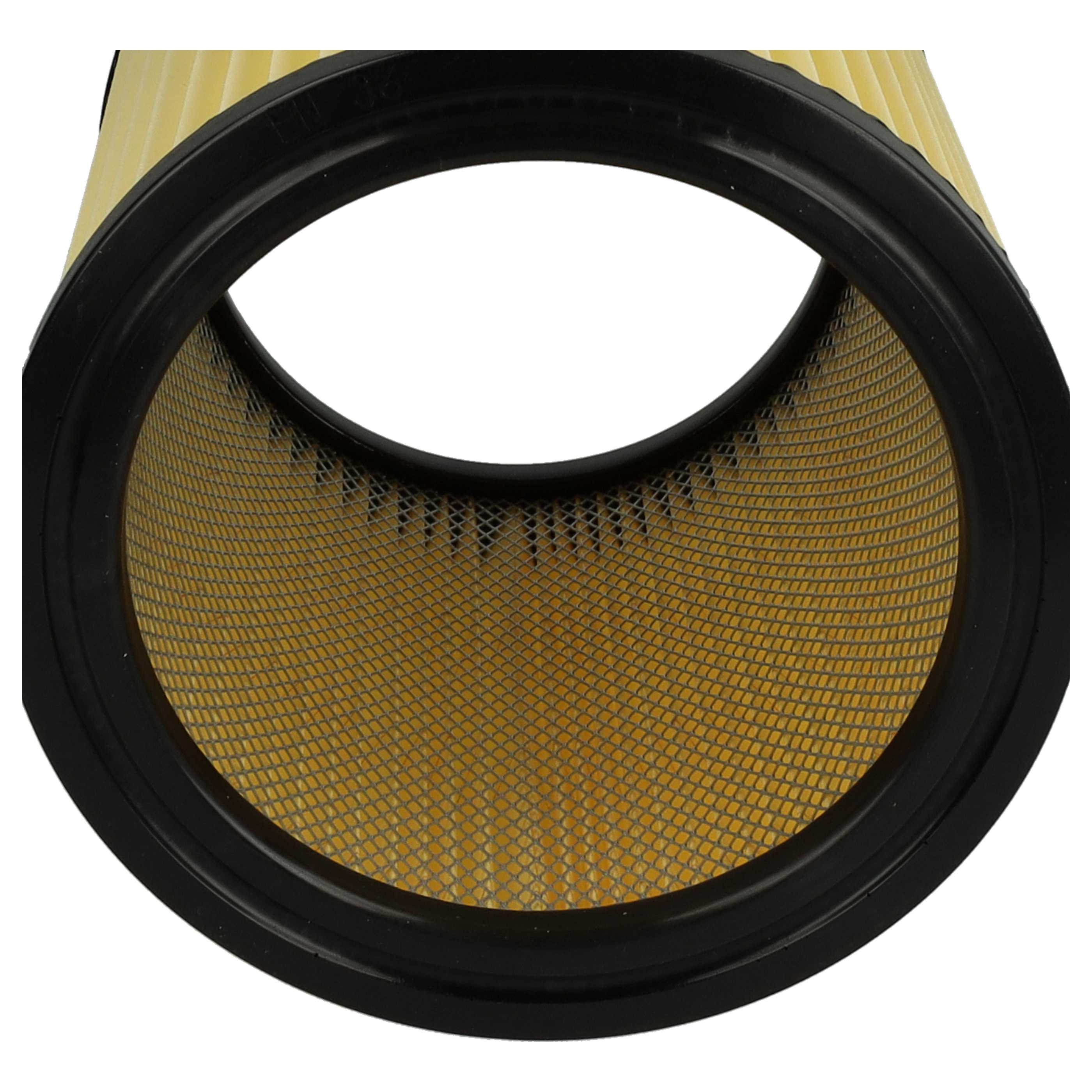 4x Filtercartridge filter replaces Hikoki Hitachi 710060 for Hikoki Hitachi Vacuum Cleaner, black / yellow