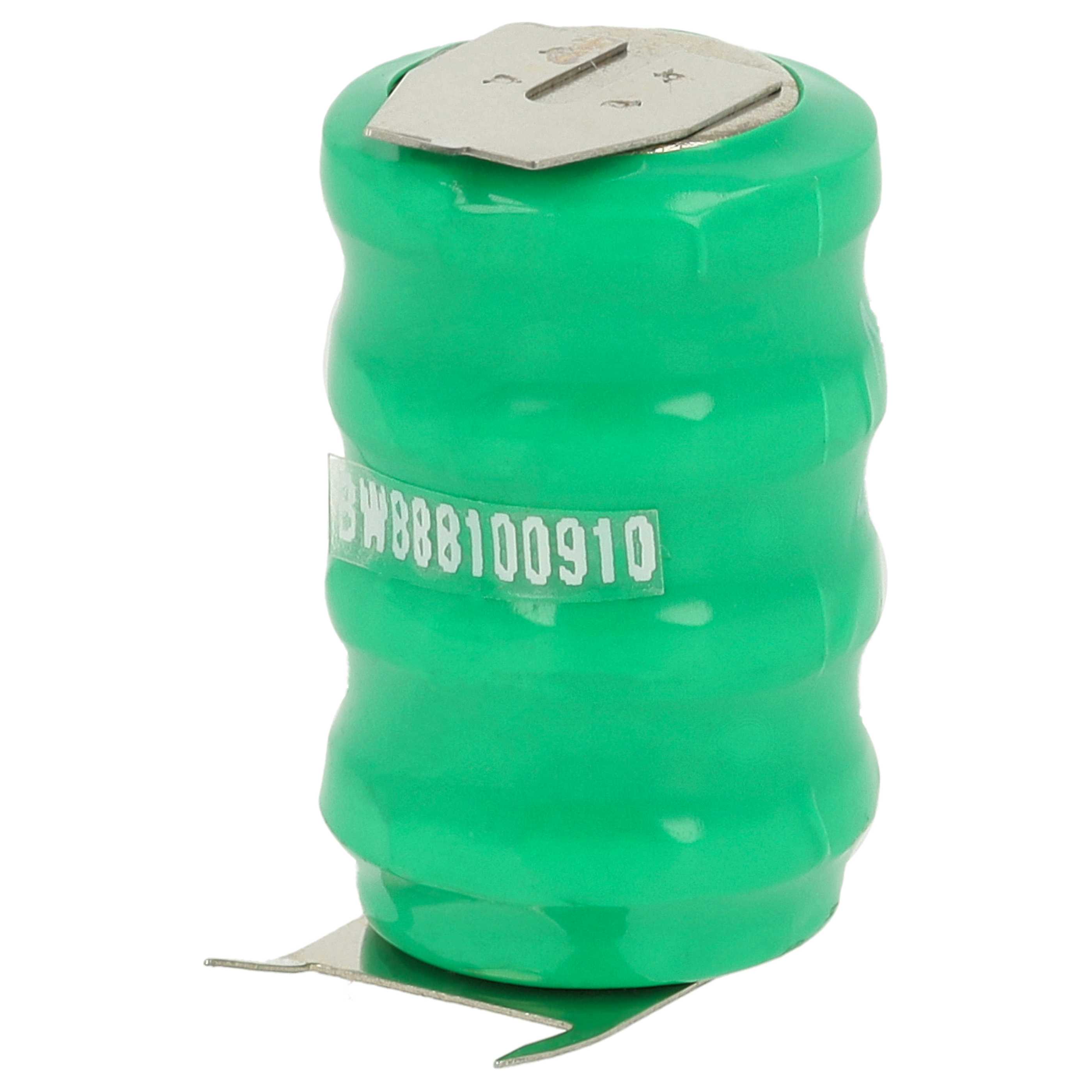 5x Button Cell Battery Type V80H 3 Pins for Model Building Solar Lamps etc. - 80 mAh 4.8 V NiMH