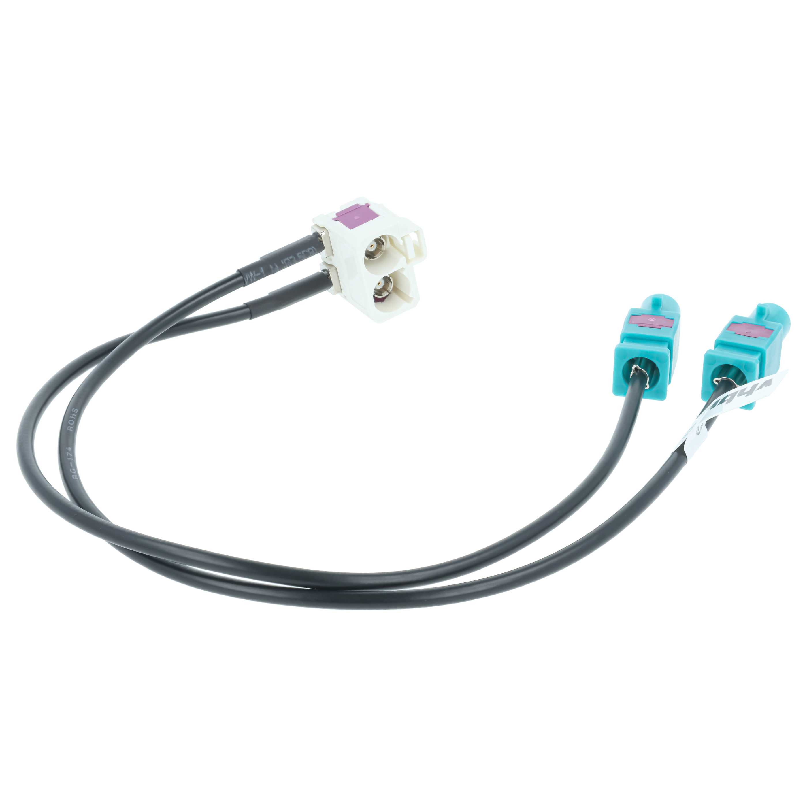 Adaptador de antena doble FAKRA (B) para radios de coche Audi VW MFD 2 - 20 cm
