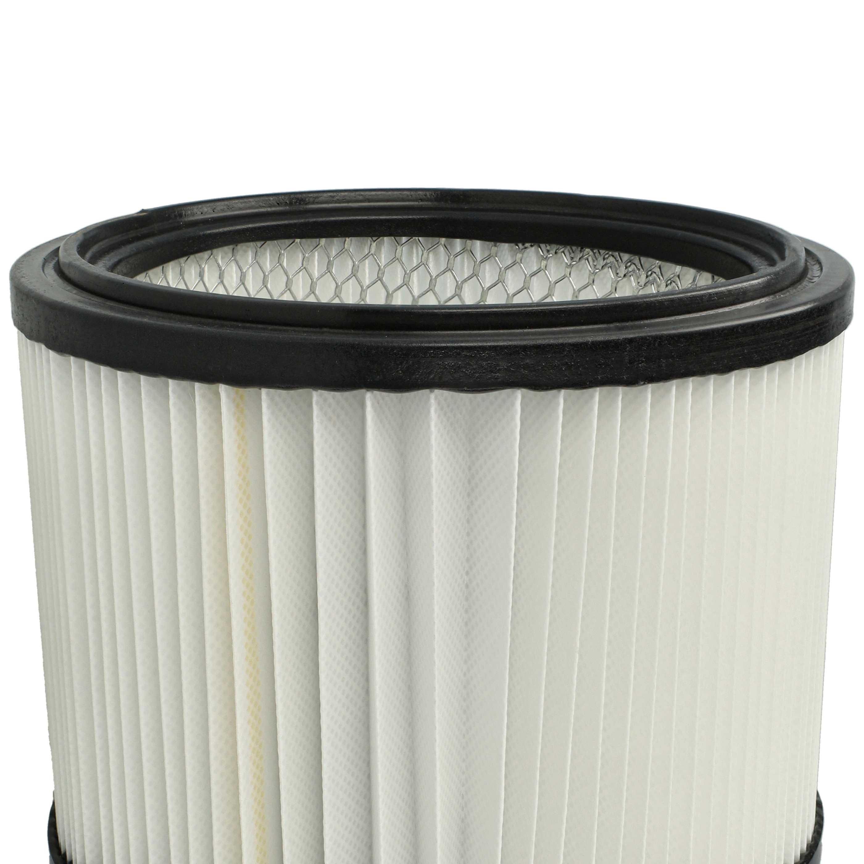 2x cartridge filter replaces Starmix FPP 5000 HEPA WS, 460475 for Starmix Vacuum Cleaner, black / white