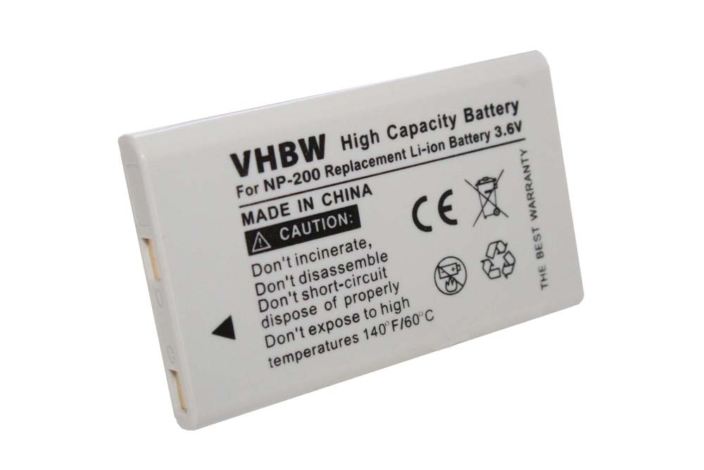 Videocamera Battery Replacement for Minolta NP-200 - 700mAh 3.7V Li-Ion