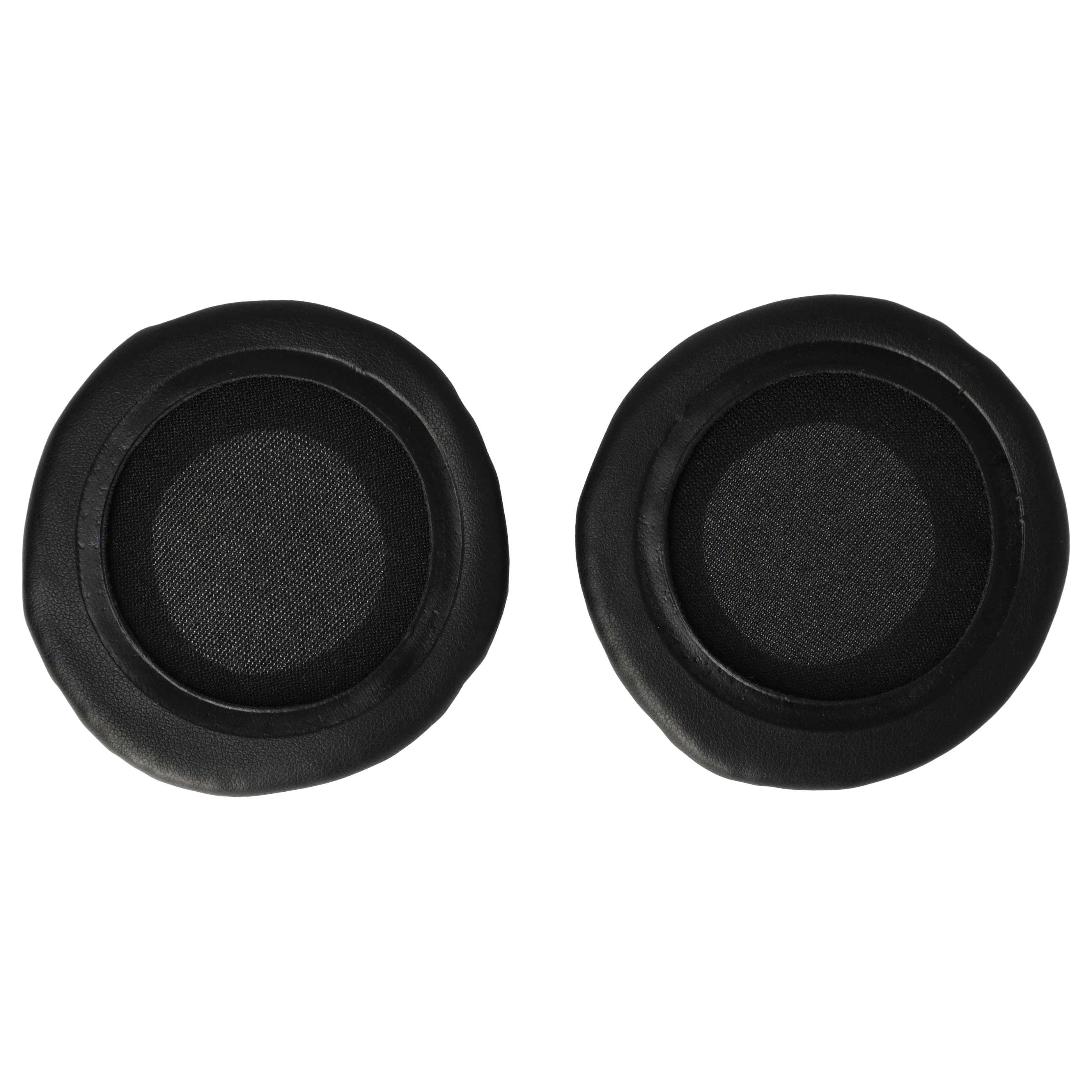 2x Ear Pads suitable for headphones which require 65mm ear pads / t.Bone HD 660 Headphones etc. - polyurethane