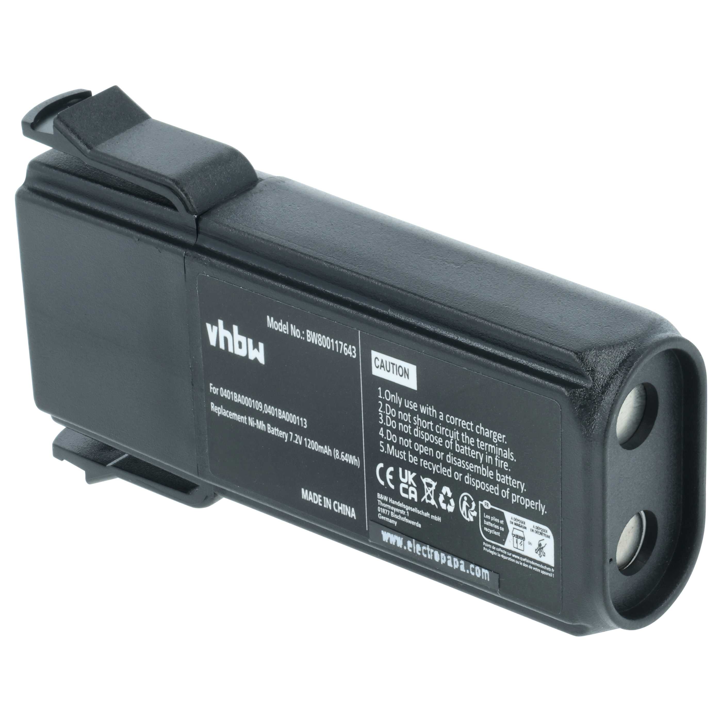 Batteria per telecomando remote controller sostituisce Elca 04.142, 0401BA000109 - 1200mAh 7,2V NiMH