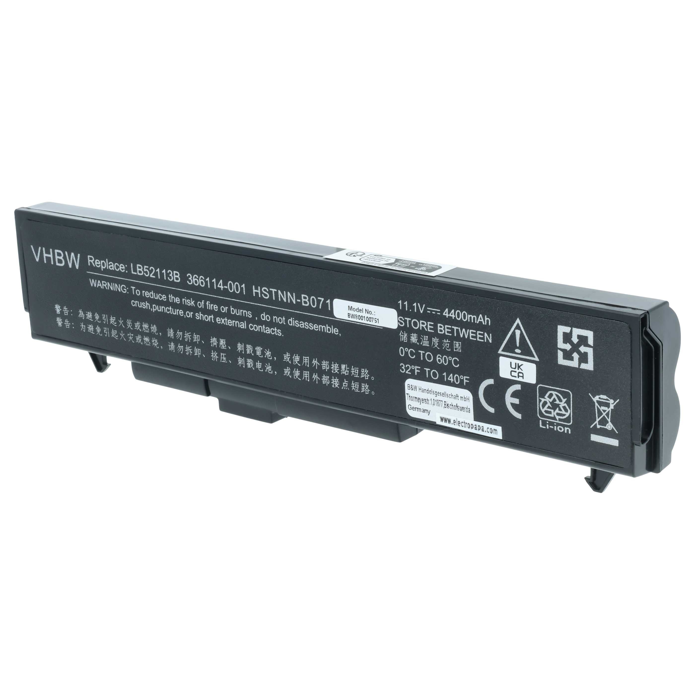 Akumulator do laptopa zamiennik LG LB62115E, LRBA06BLU - 4400 mAh 11,1 V Li-Ion, czarny