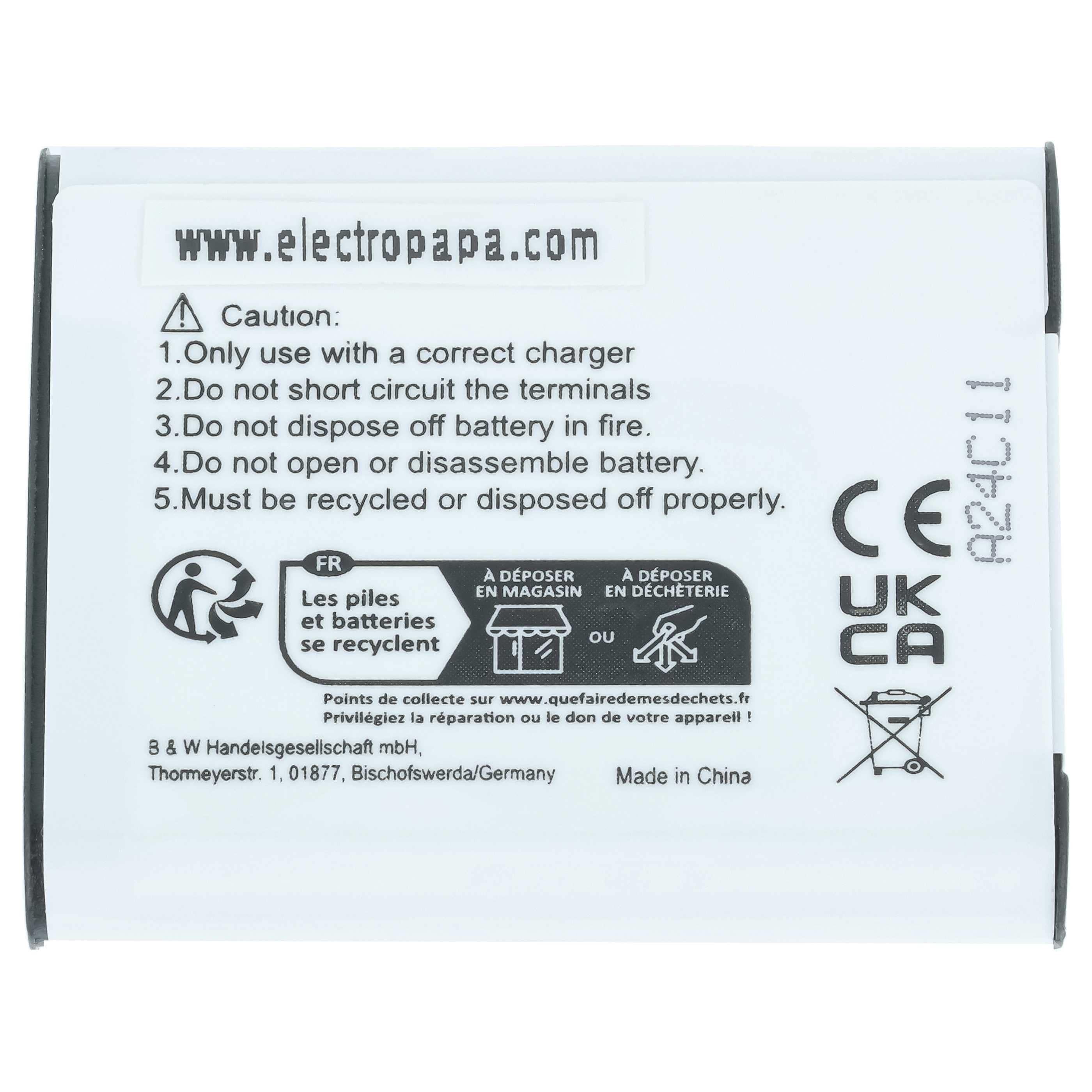 2x Battery replaces Olympus Li-92B, Li-90B - 1050mAh, 3.7V, Li-Ion
