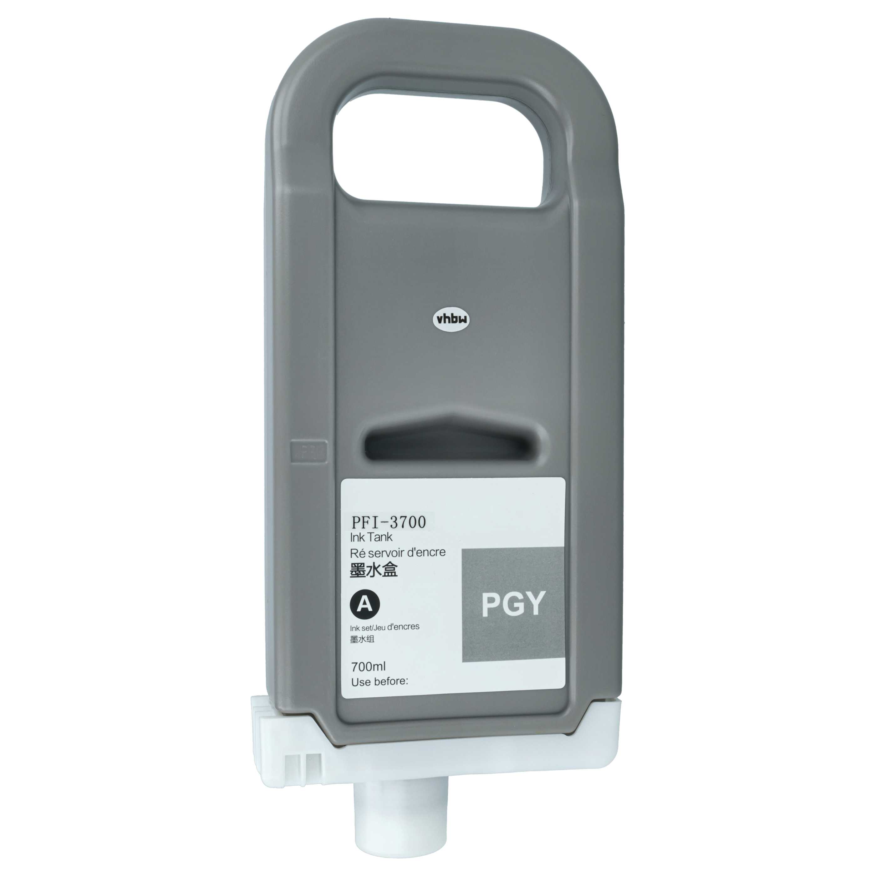 Ink Cartridge as Exchange for Canon PFI-3700 PGY for Canon Printer - Photo Grey 700 ml