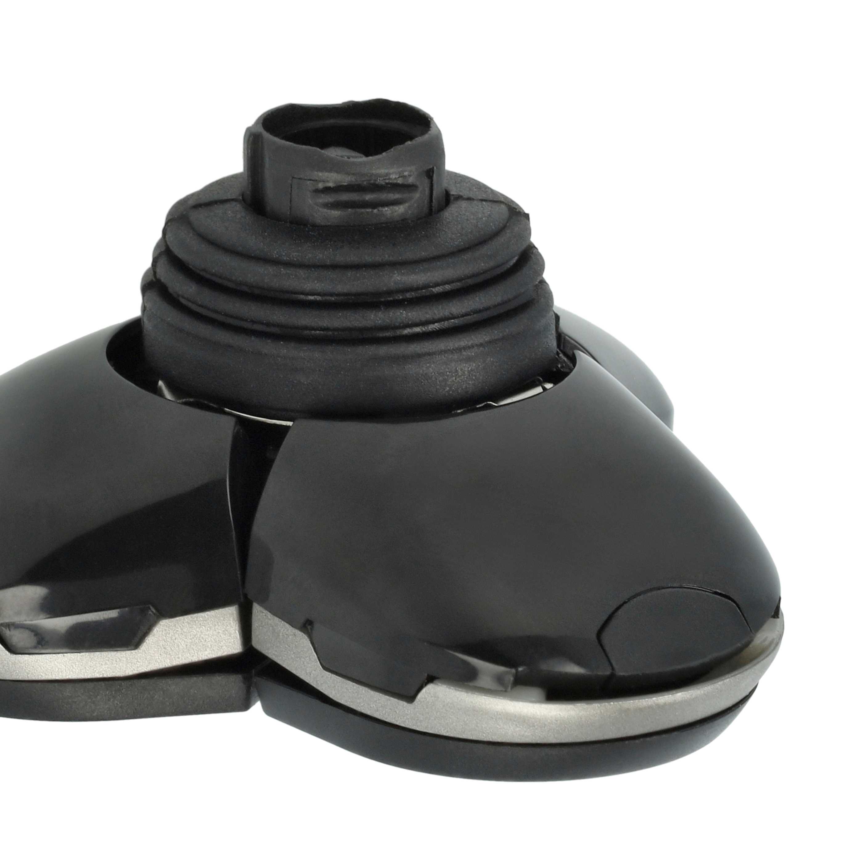 3x cabezales reemplaza Philips RQ12/42, RQ12/50, RQ12/40, RQ12/41, RQ12/51 para afeitadoras Philips - negro