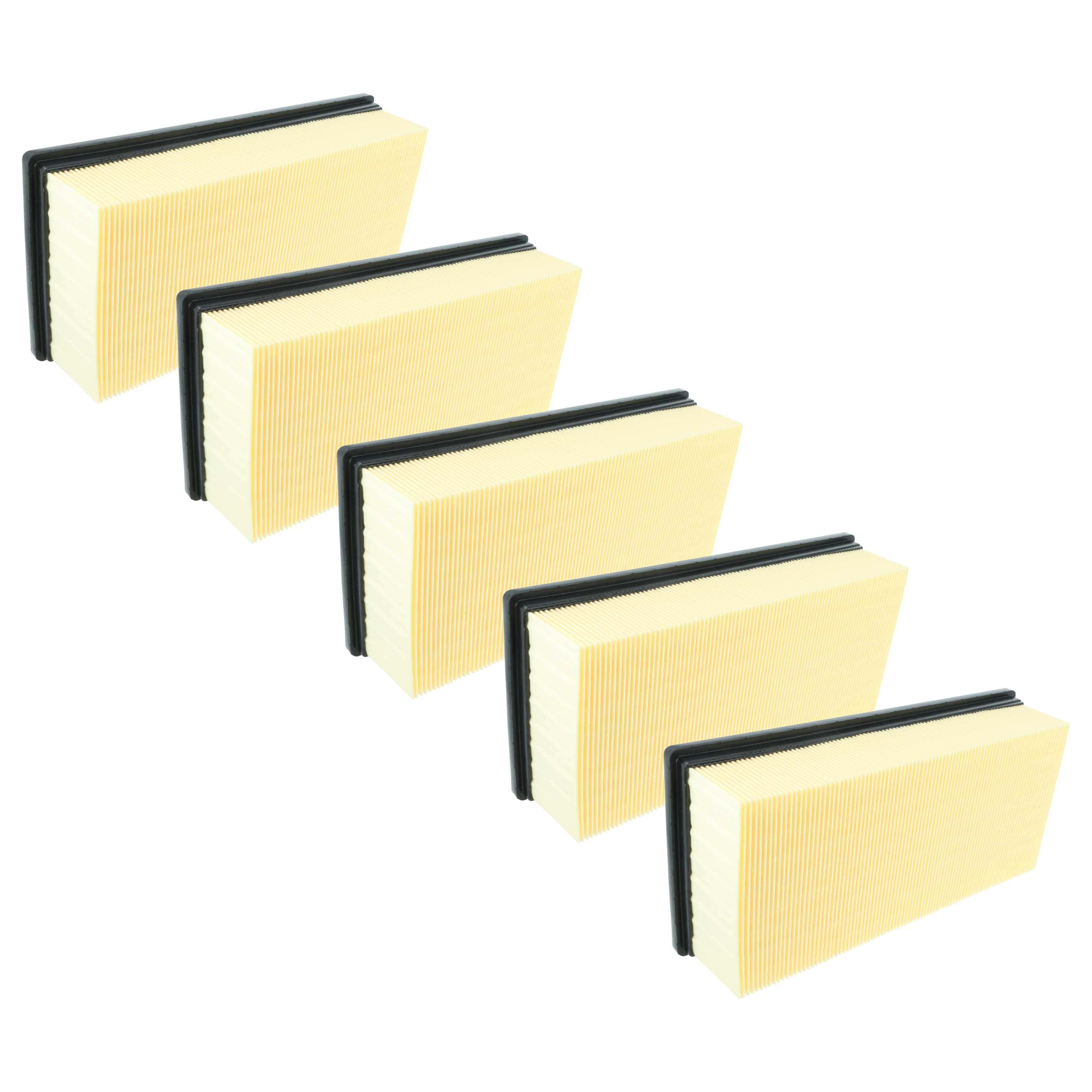 5x Filtro para aspiradora Kärcher IVC 60/12-1 Tact Ec, NT 65/2 Tact², NT 75/2 Tact² Me