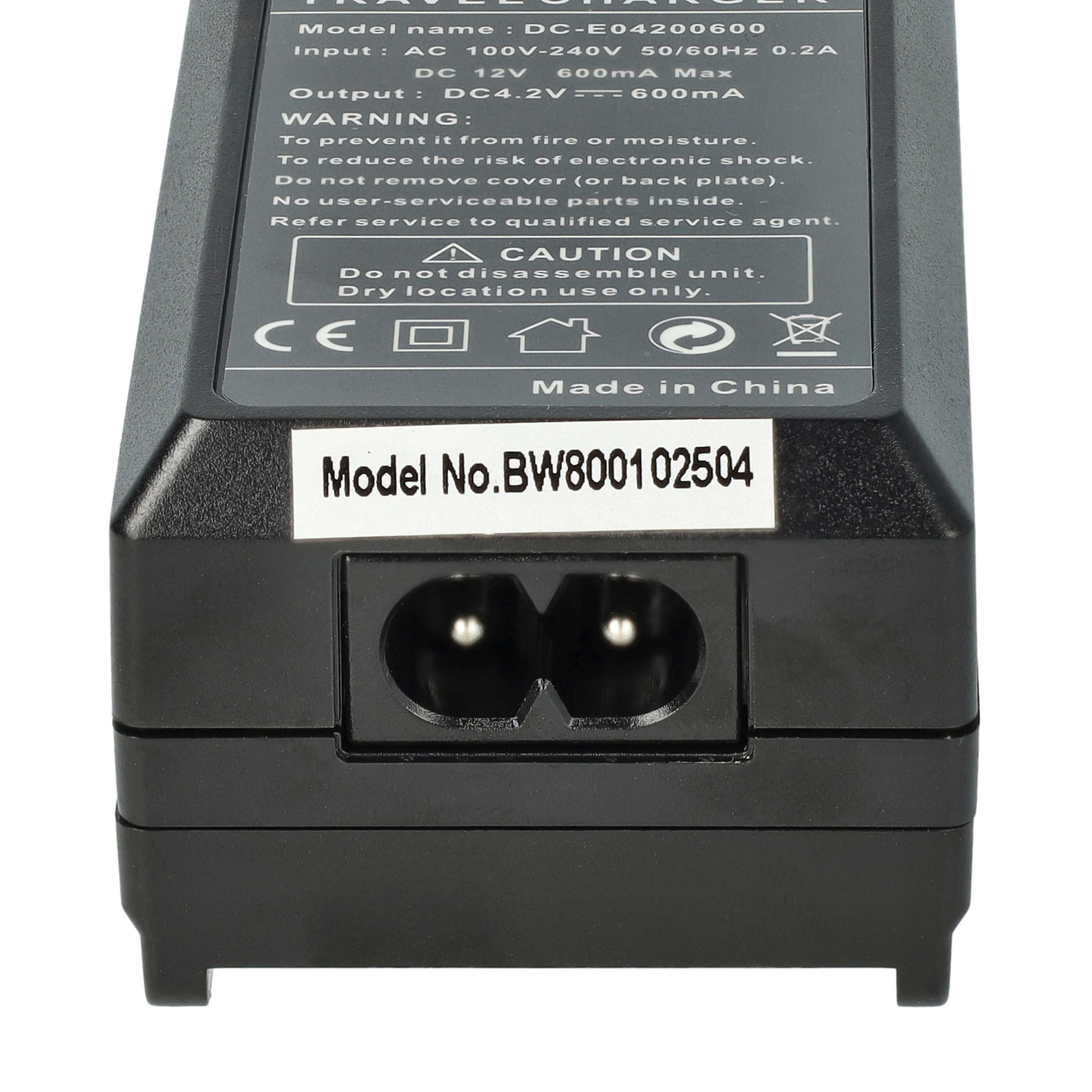Caricabatterie + adattatore da auto per fotocamera Casio - 0,6A 4,2V 88,5cm