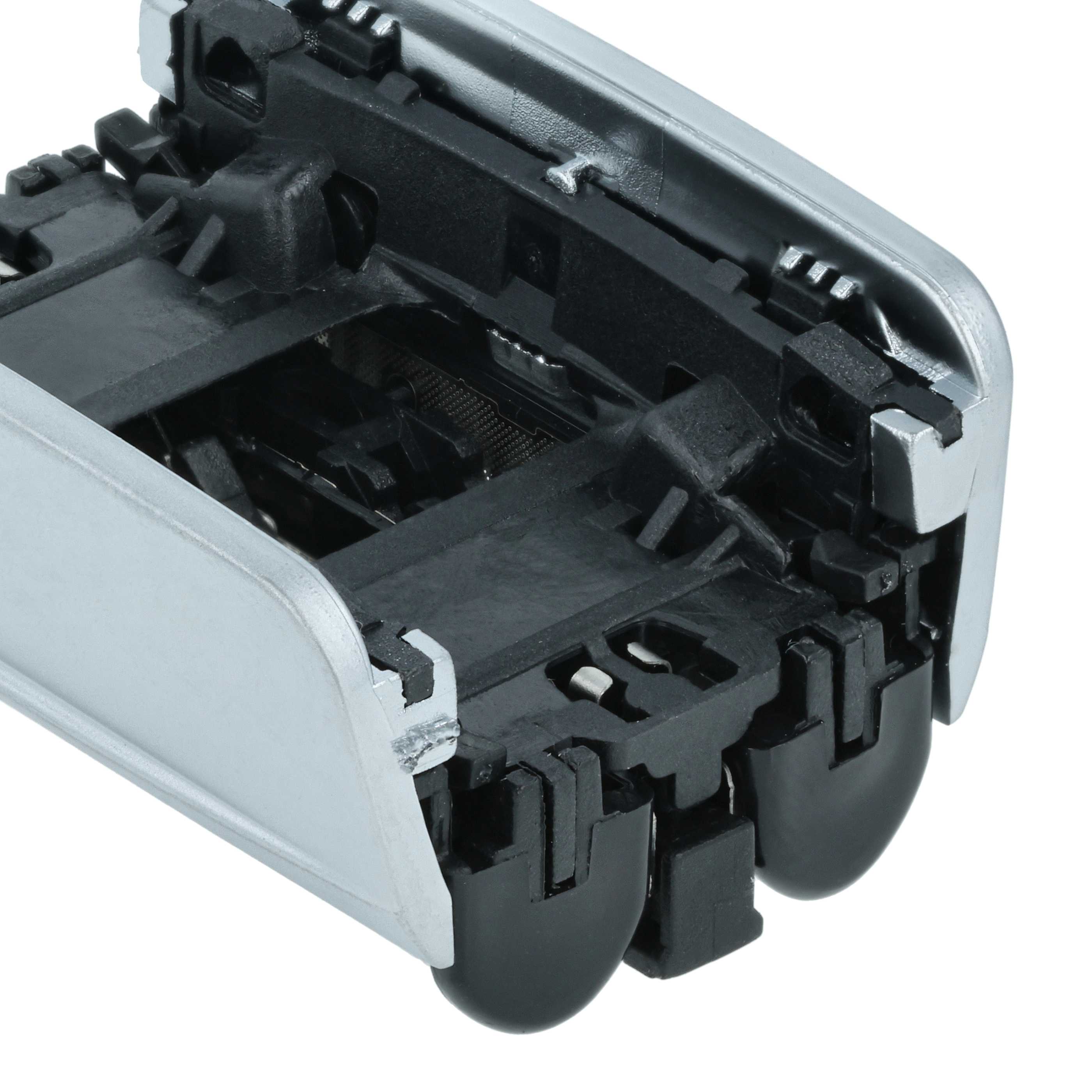 2x Shaving Heads replaces Braun 83M for Braun Electric Razor, black / silver