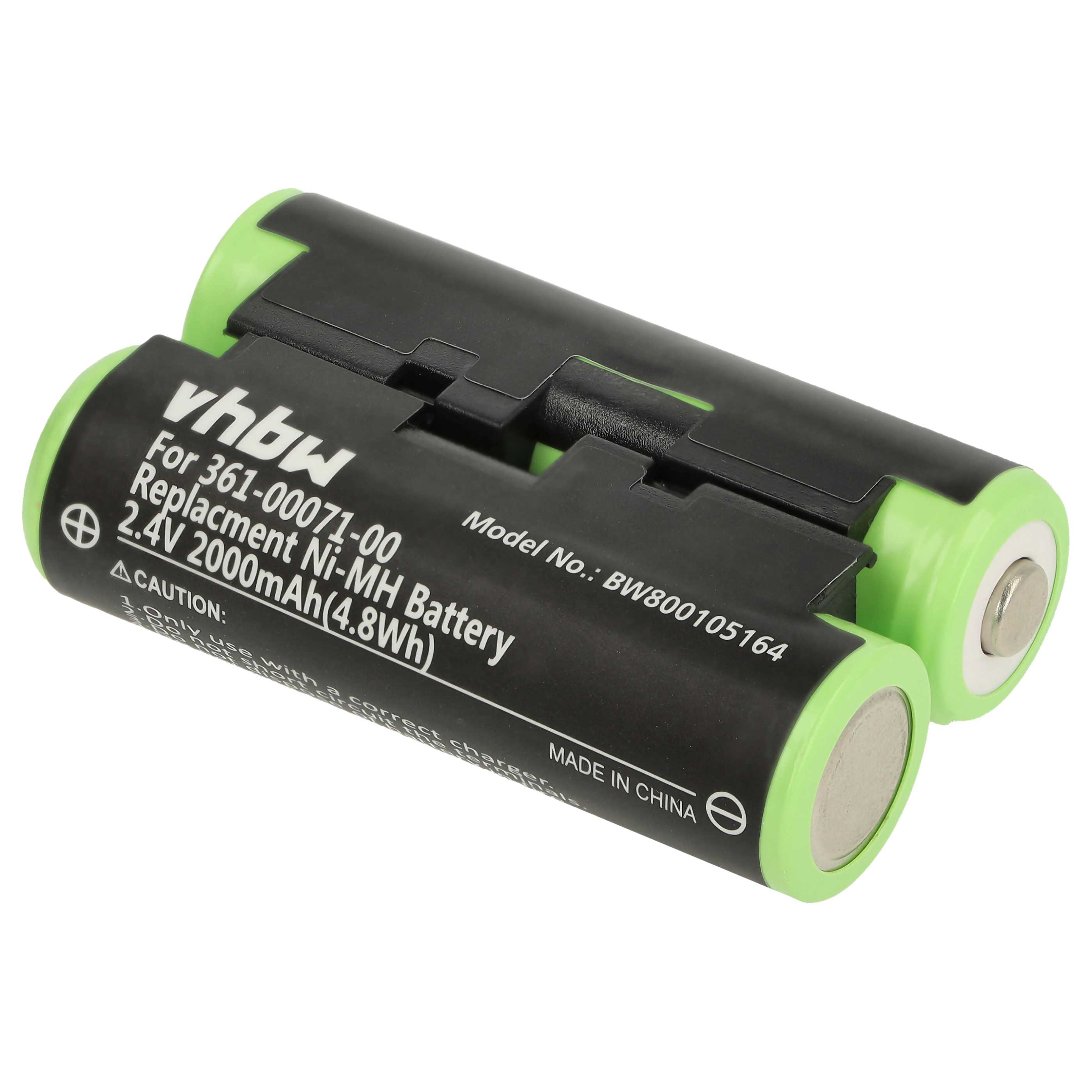 Batteria sostituisce Garmin 361-00071-00, 010-11874-00 per navigatore - 2000mAh 2,4V NiMH