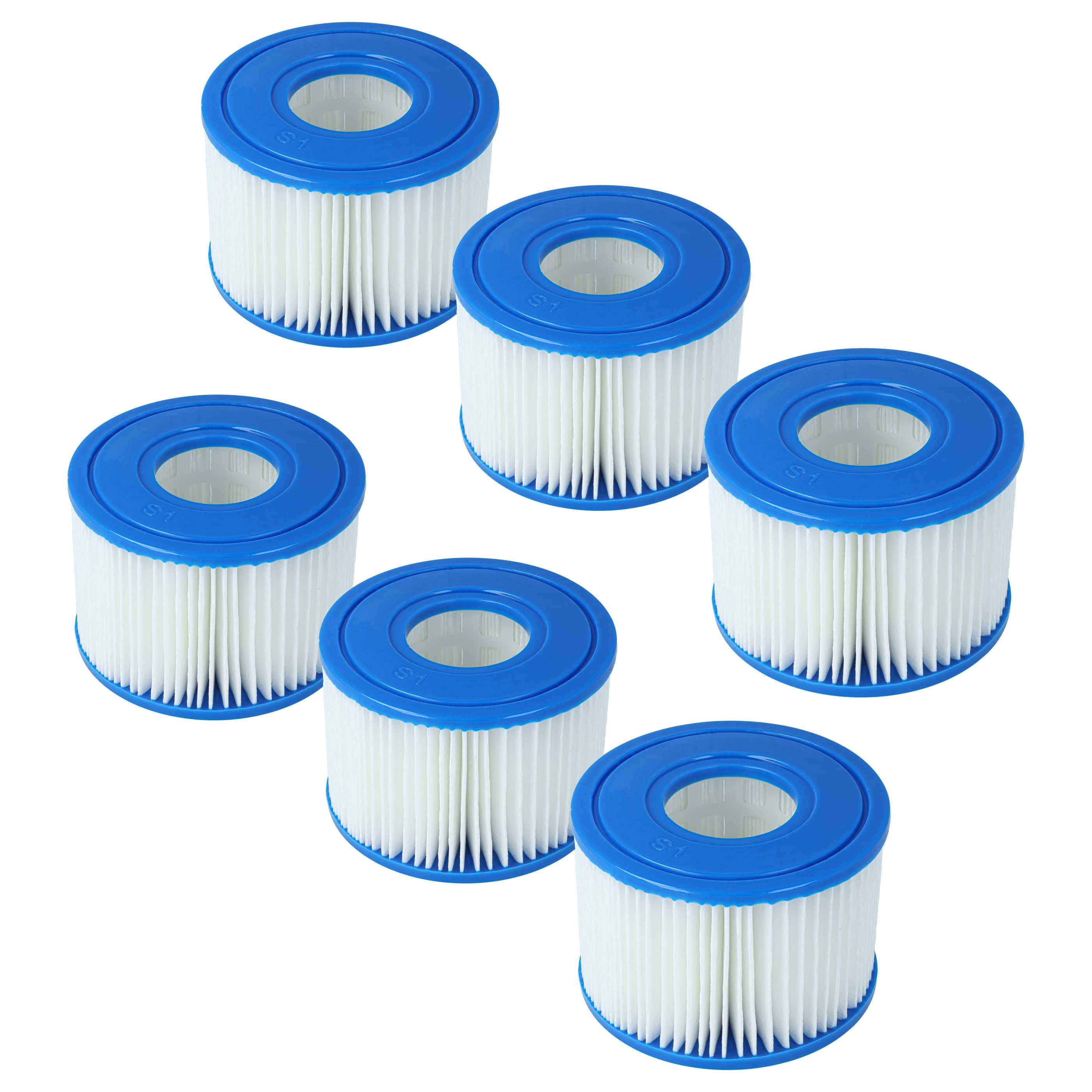 6x Pool Filter Type S1 as Replacement for Bestway FD2135 - Filter Cartridge