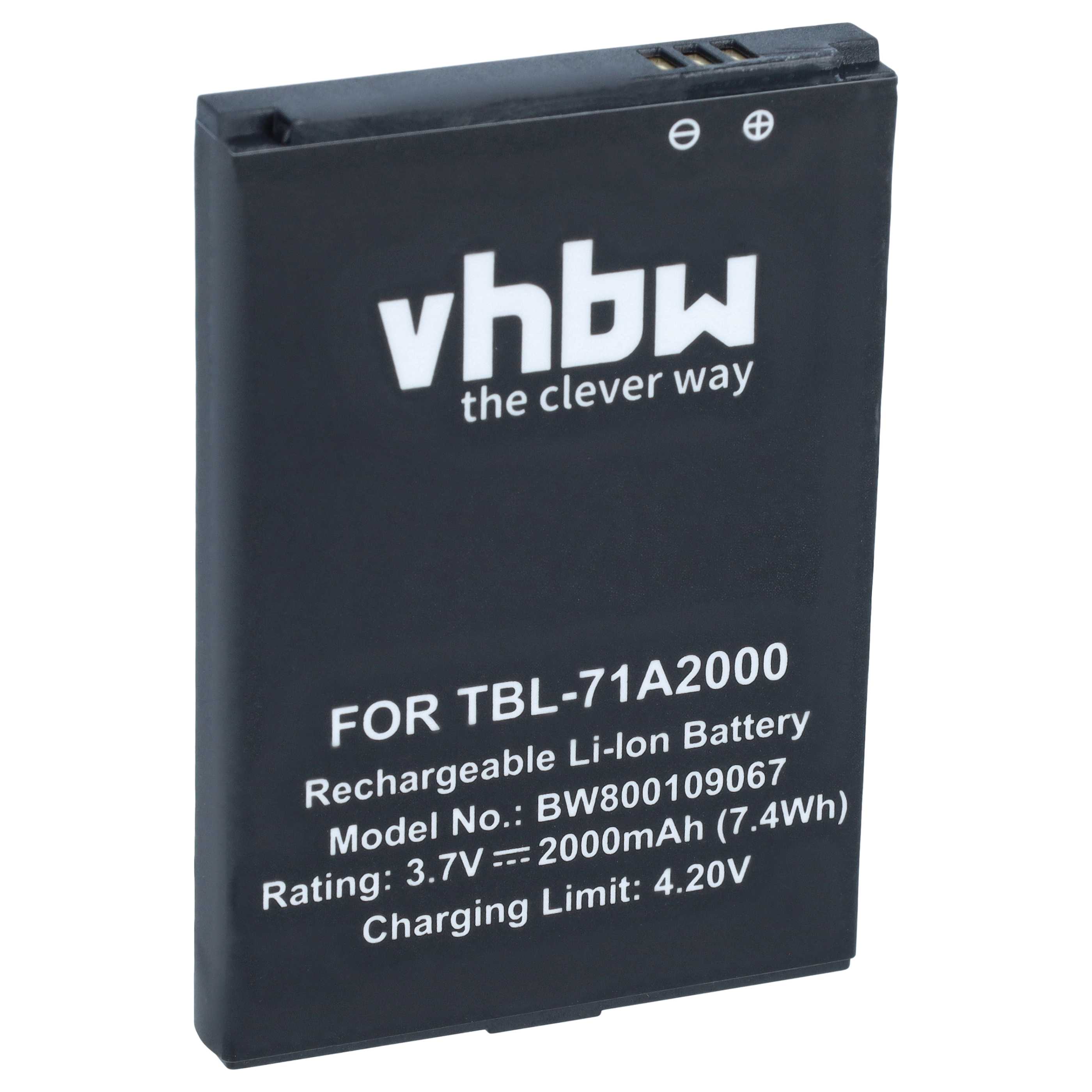 Mobile Router Battery replaces TBL-71A2000 - 2000 mAh 3.7 V Li-Ion