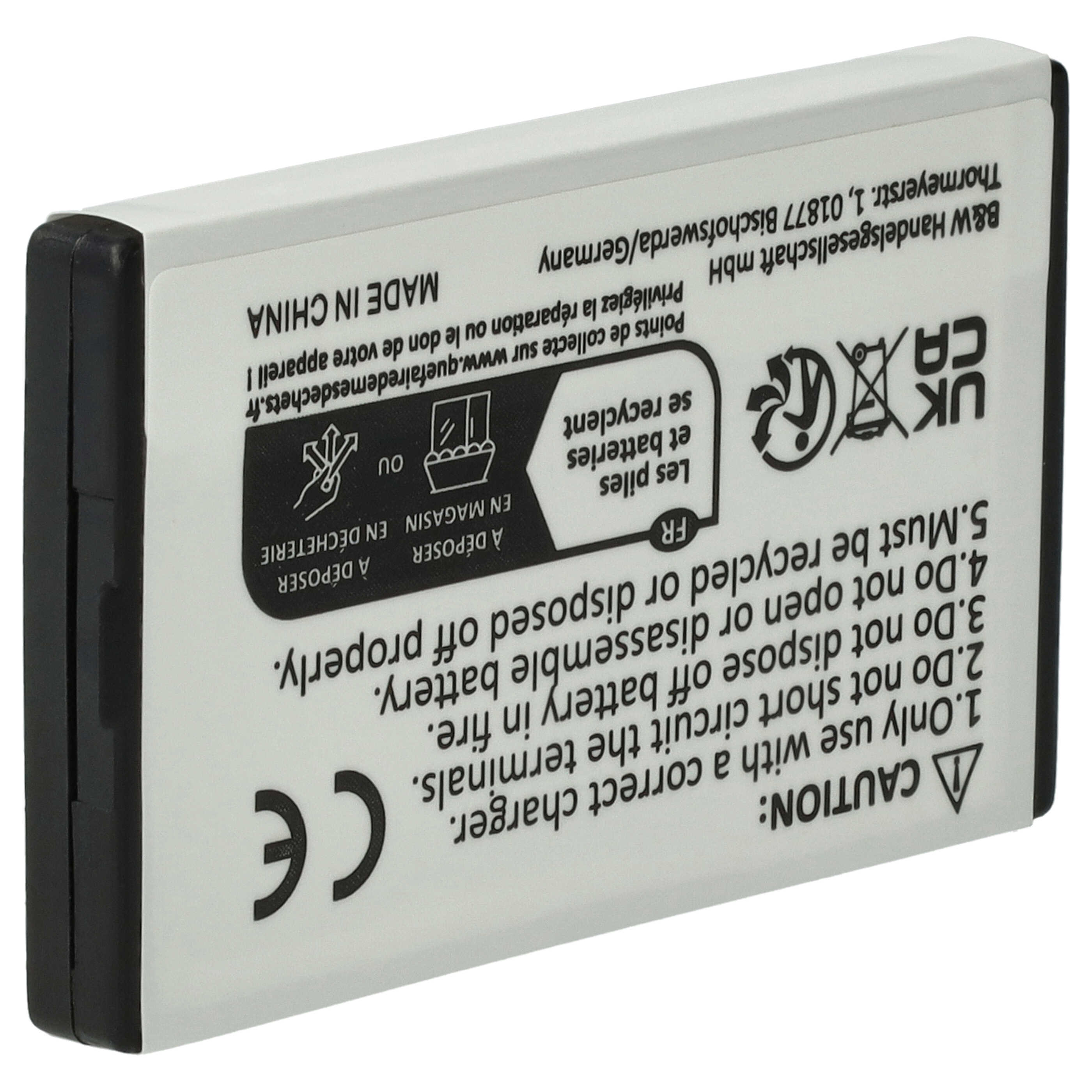 Batterie remplace Nintendo NTR-001 remplace Nintendo NTR-001 pour console de jeux - 800mAh, 3,7V