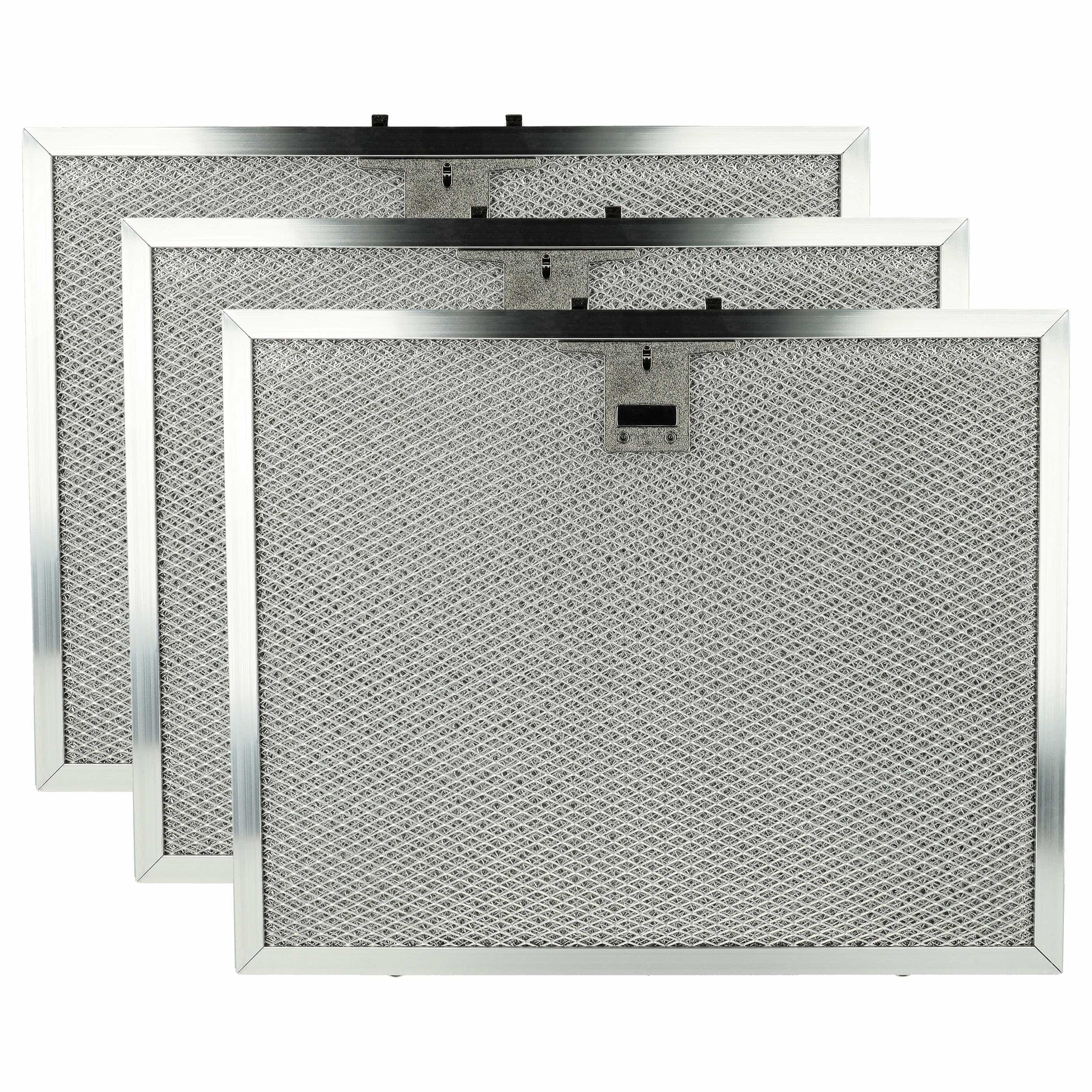 3x Filtres métal remplace Miele 4002515643143, 8258241 pour hotte aspirante