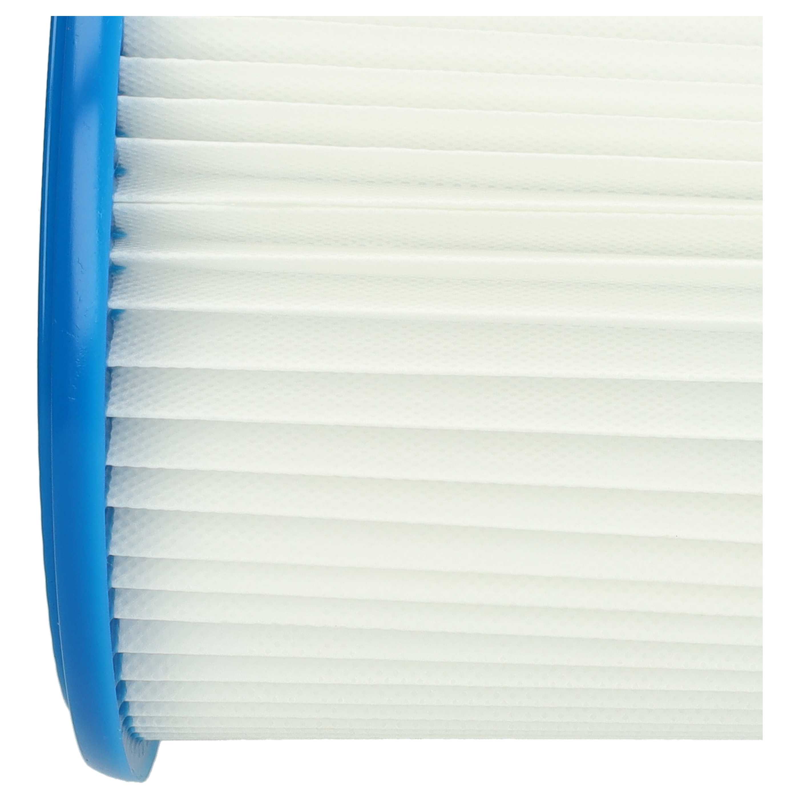 8x round filter replaces Bosch 2607432024 for Bosch Vacuum Cleaner, white / blue