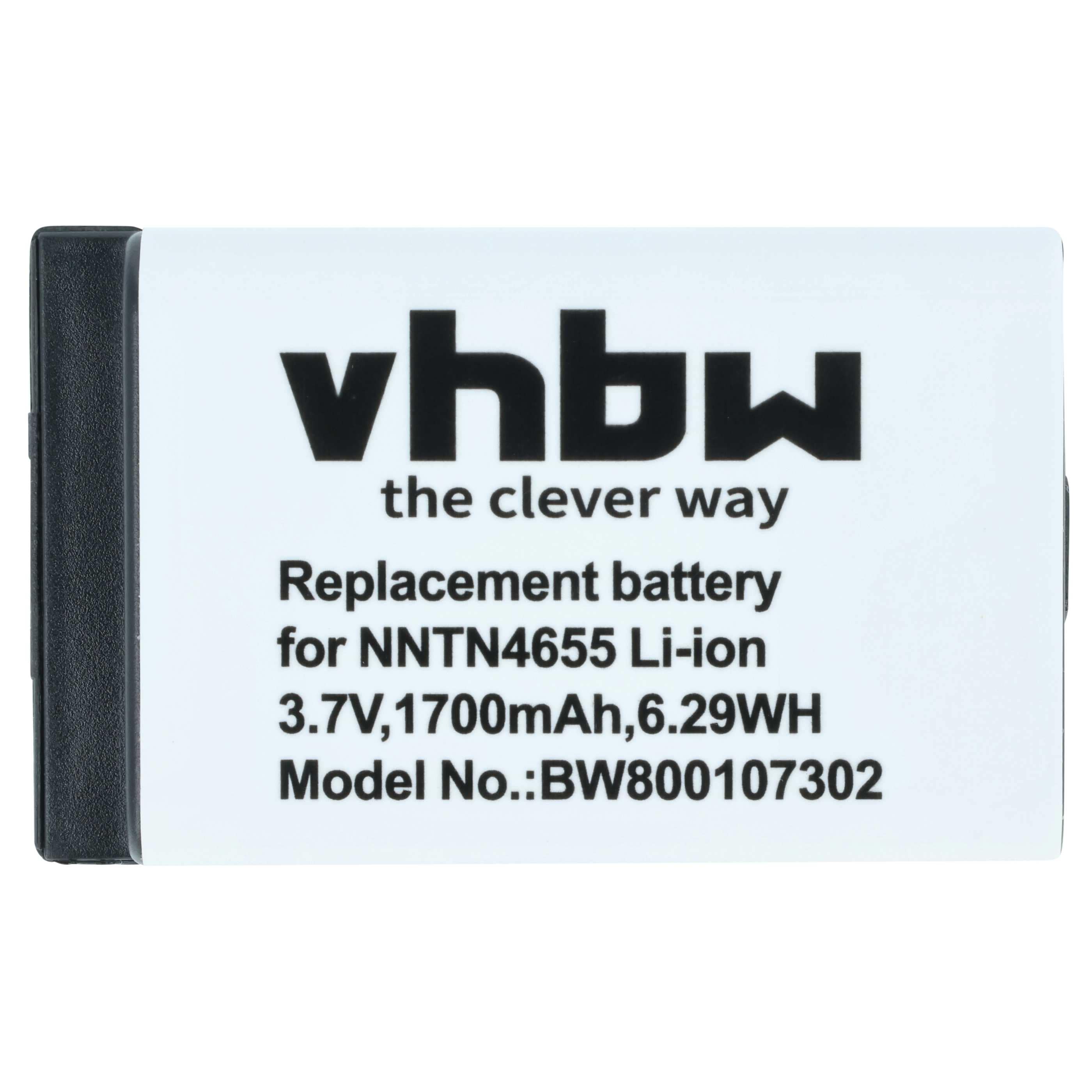 Radio 5x Battery replaces Motorola NNTN6922A, NNTN4655, SNN5705C, NNTN6923A - 1700 mAh 3.7 V Li-Ion