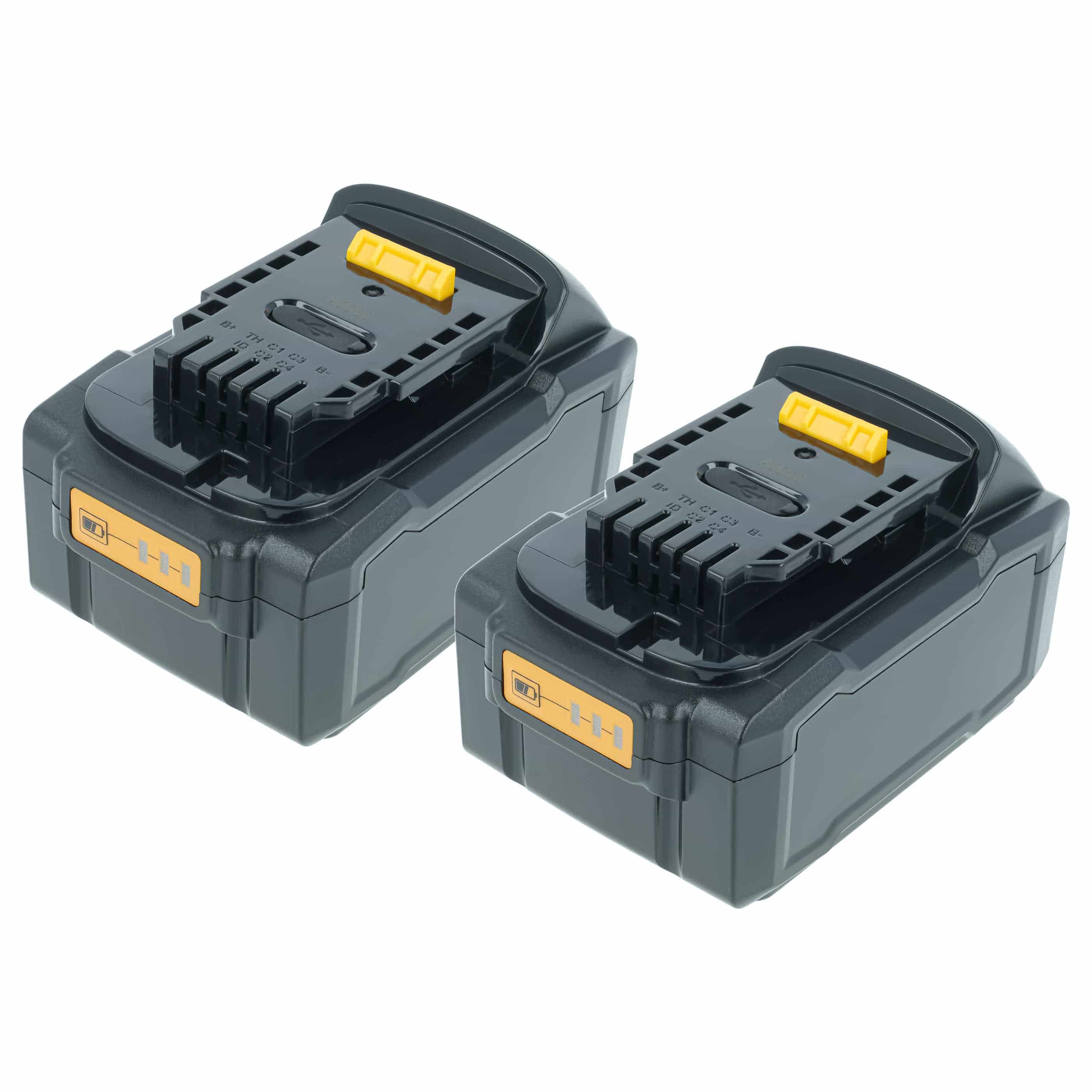Akku (2x Stück) 18V als Ersatz für Dewalt DCB182, DCB182-XE, DCB180, DCB183, DCB181-XJ, DCB181 - 4Ah, Li-Ion