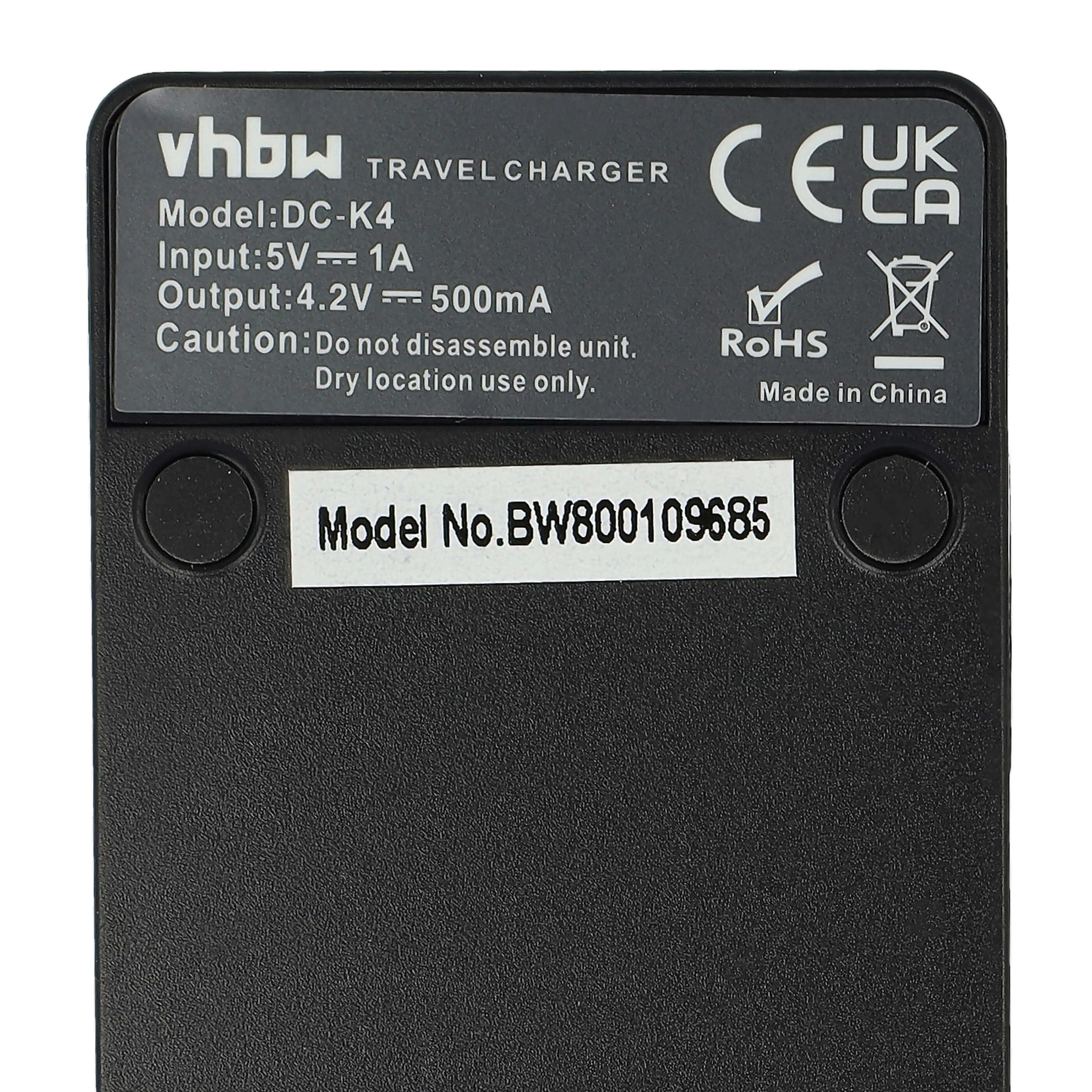 Battery Charger replaces Nikon MH-66 suitable for Nikon EN-EL19 Camera etc. - 0.5 A, 4.2 V