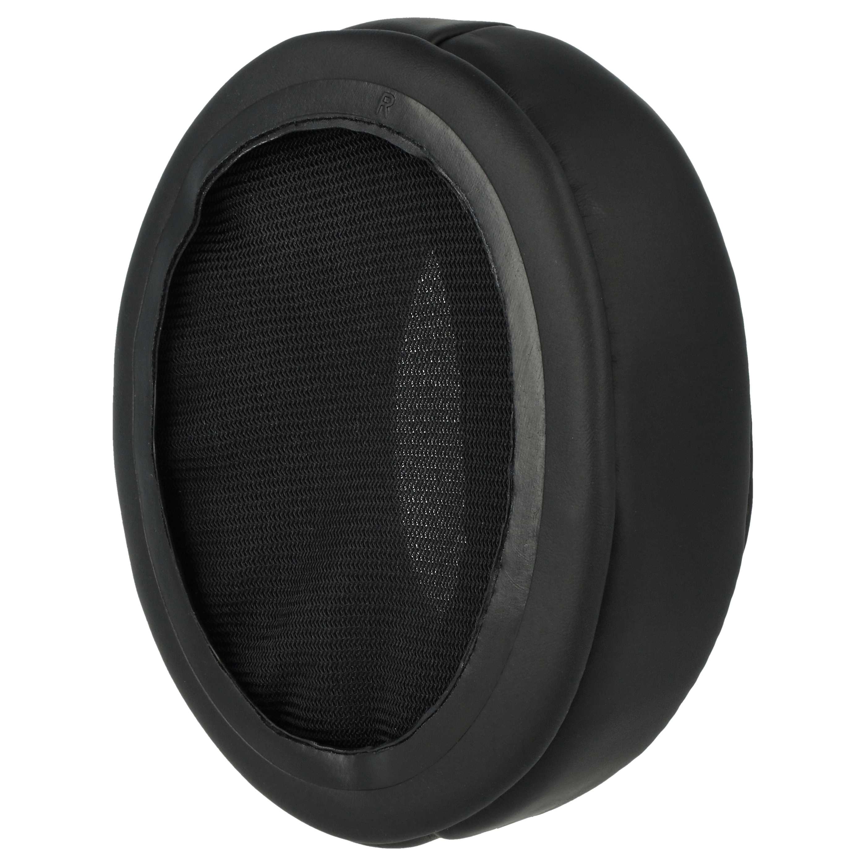 2x Ear Pads suitable for Sennheiser HD 350BT Headphones etc. - foam / synthetic leather, 30 mm thick