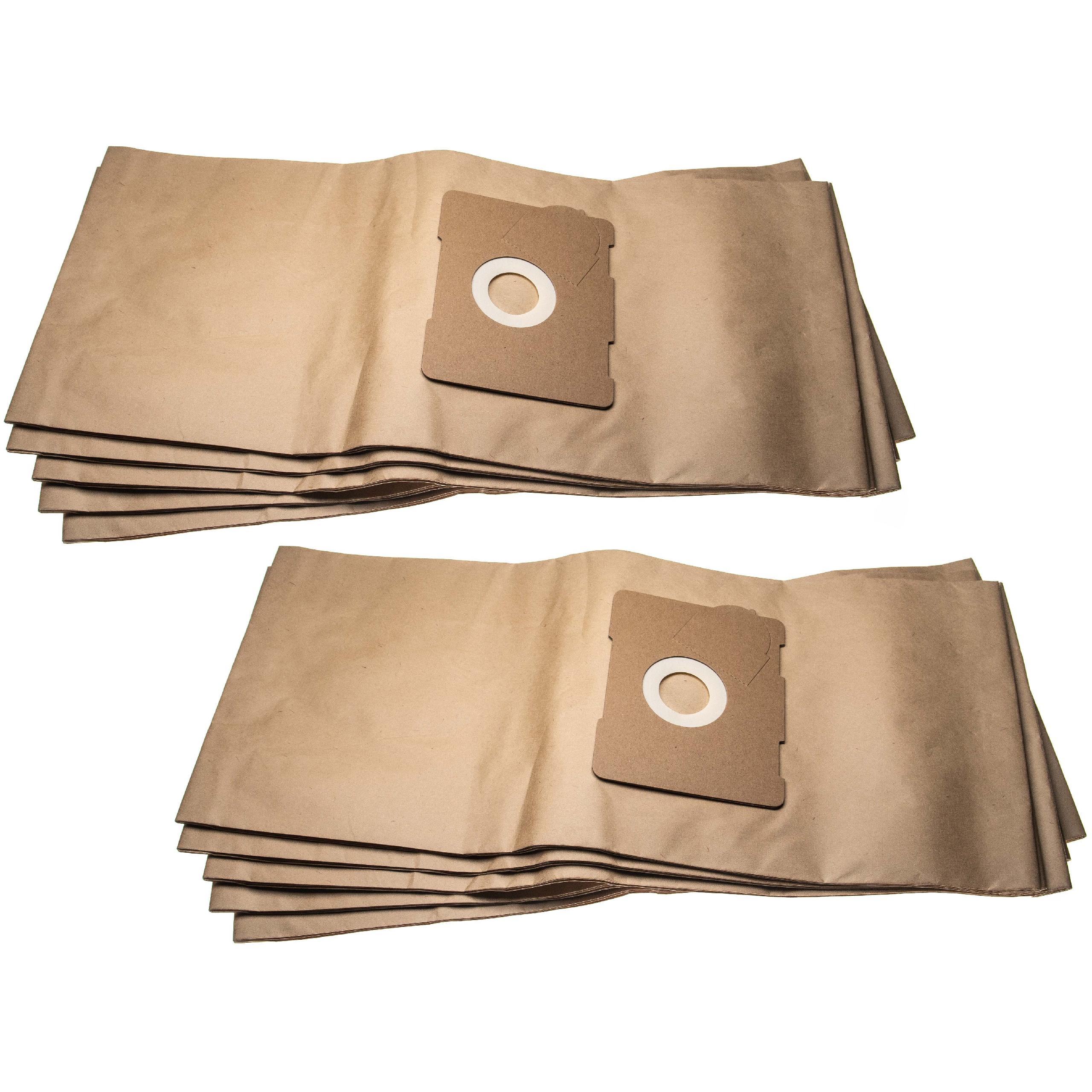 10x Sac filtrant remplace Protool Festool 633582 pour appareil d'aspiration Protool Festool - papier