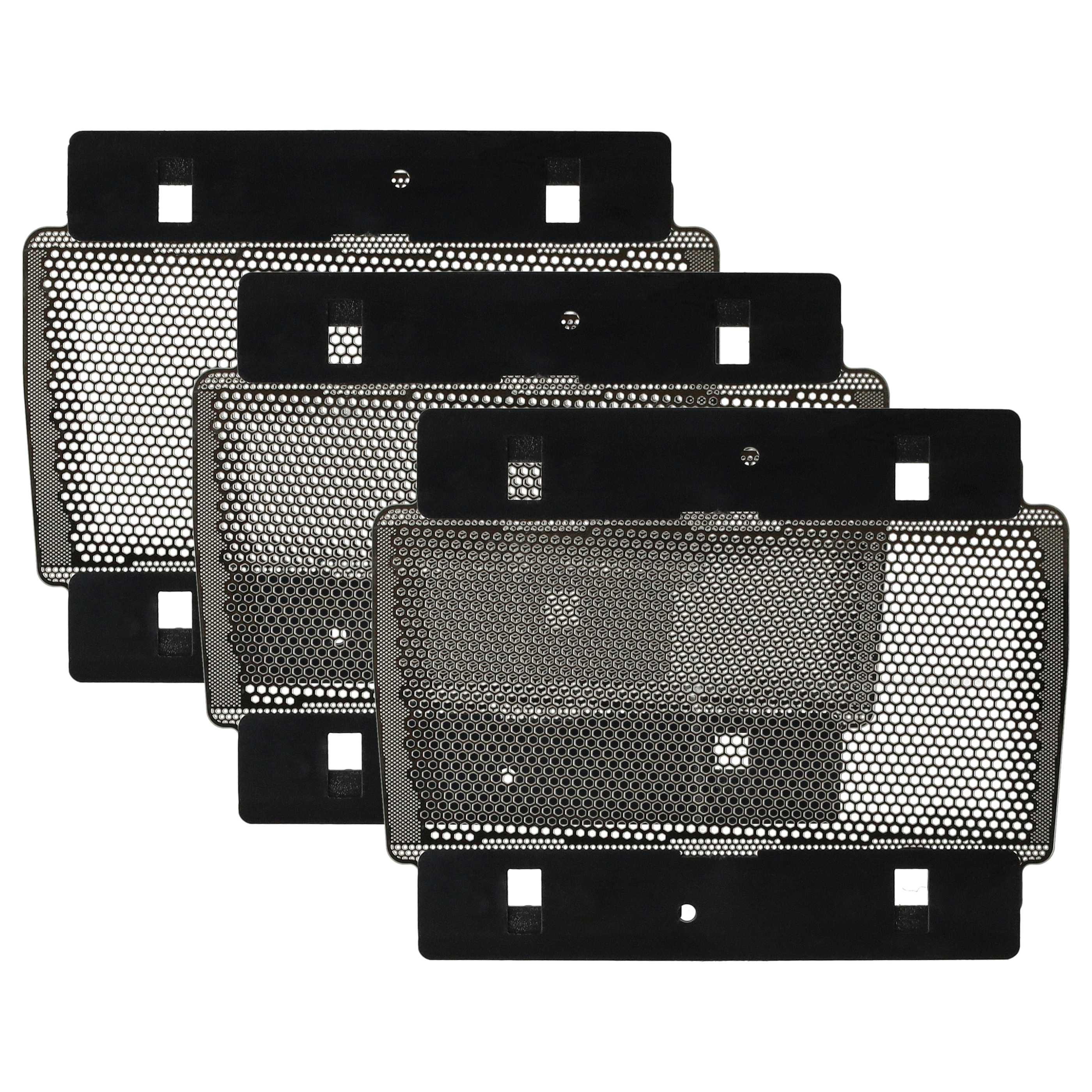 3x płytka goląca do golarki Braun zam. Braun 3000 Interface - srebrny / szary