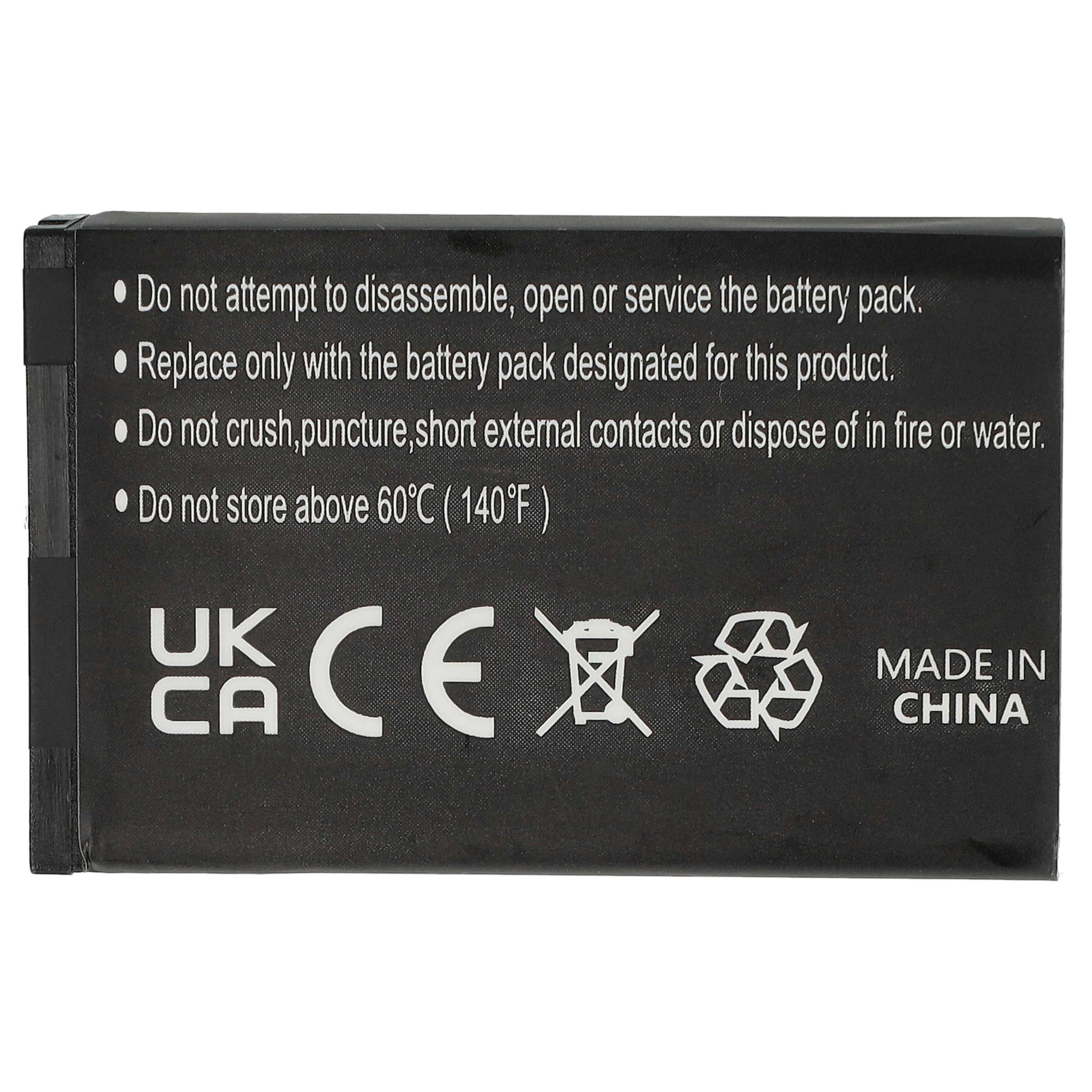 Batterie remplace Samsung AB113450BU, AB113450BUCSTD pour téléphone portable - 2000mAh, 3,7V, Li-ion