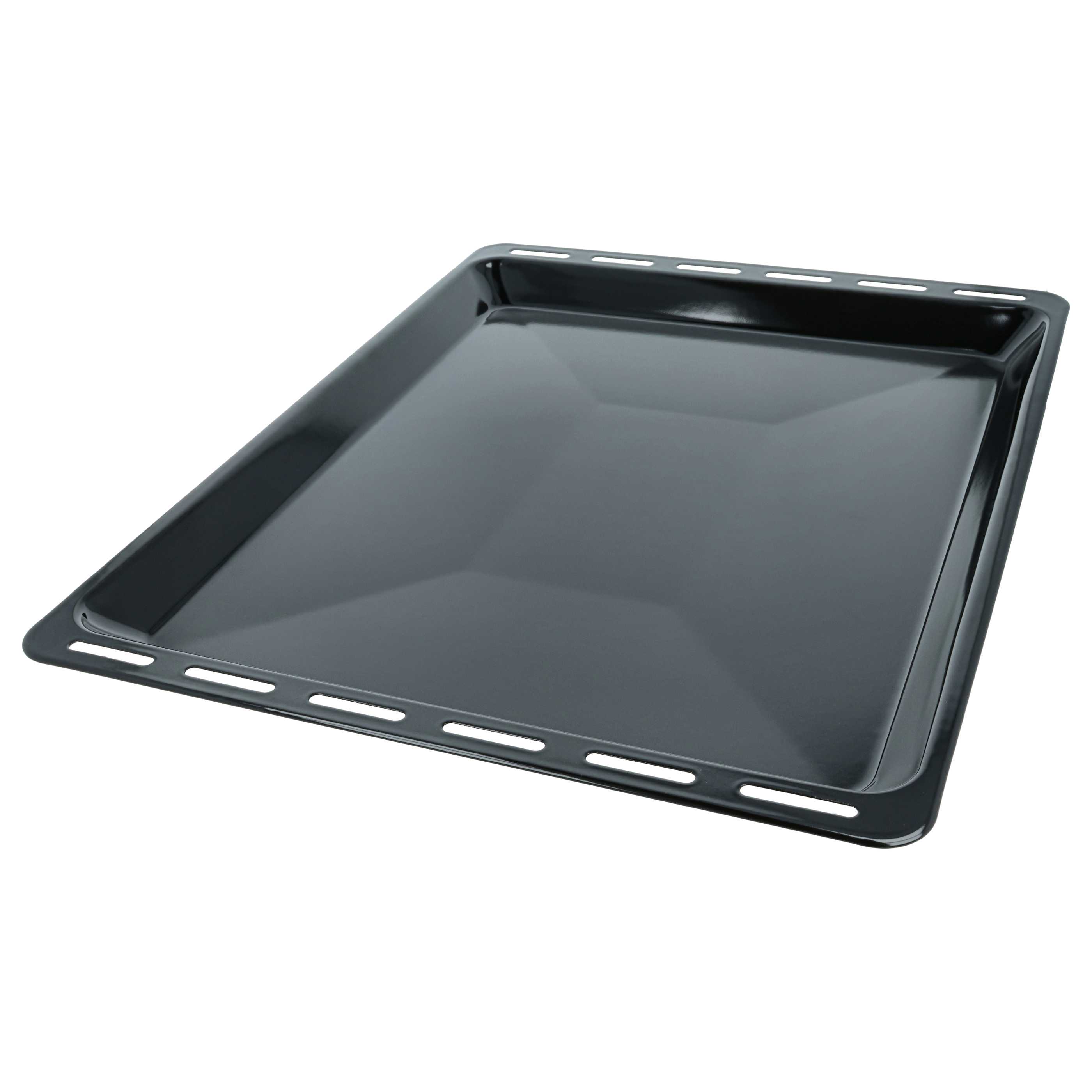 Plaque remplace Amica 00434175, 00435847, 00574876, 00574912 pour four - 46,5 x 37 x 3 cm, anti-adhésif noir