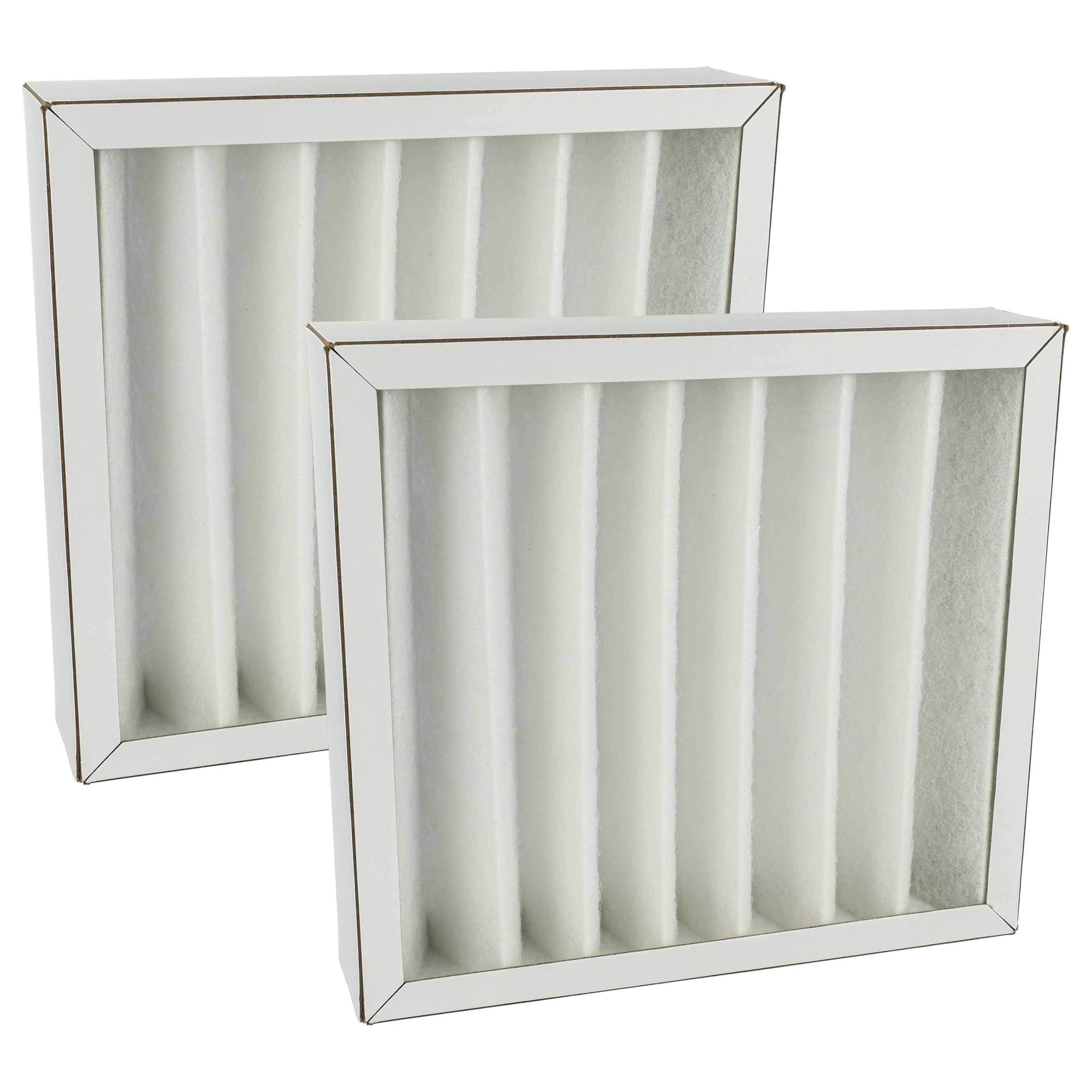 2x Filter als Ersatz für Pluggit ADFG4F7-160 für Pluggit Lüfter - Filterklasse G4, weiß