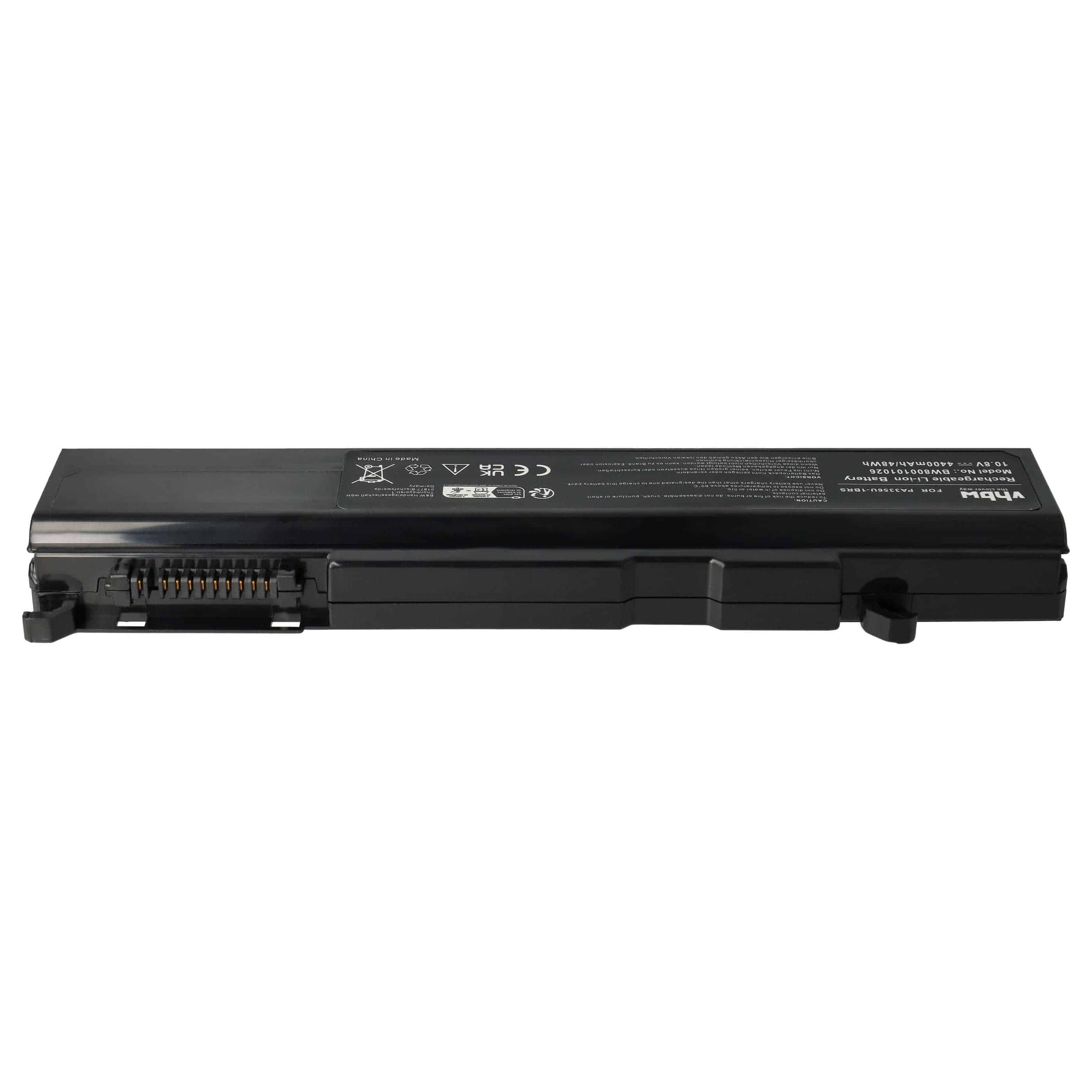 Akumulator do laptopa zamiennik Toshiba PA3356U-1BRS, A9-S9020V, PA3356U-1BAS - 4400 mAh 10,8 V Li-Ion, czarny