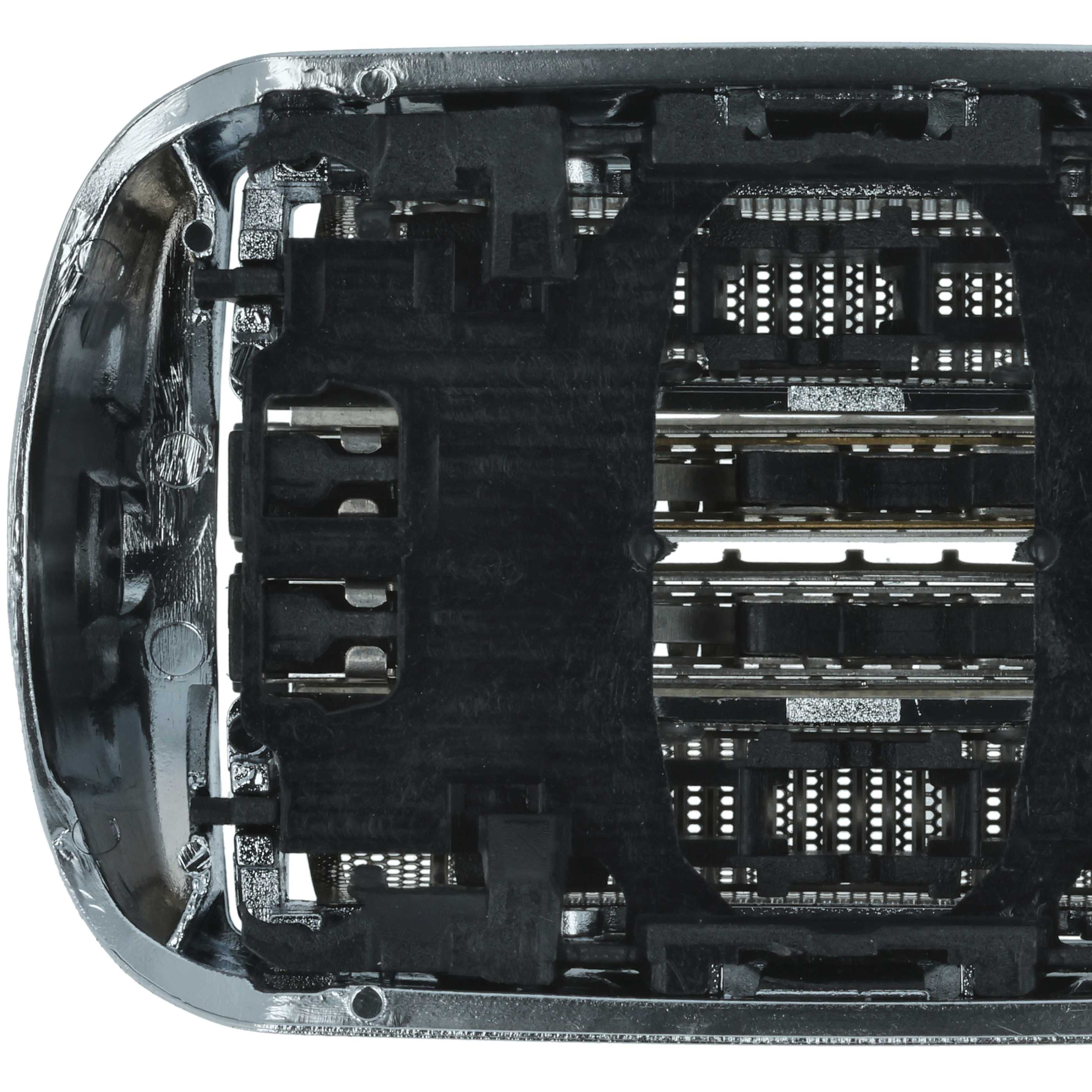 2x Shaving Heads replaces Braun 94M for Braun Electric Razor, matt silver