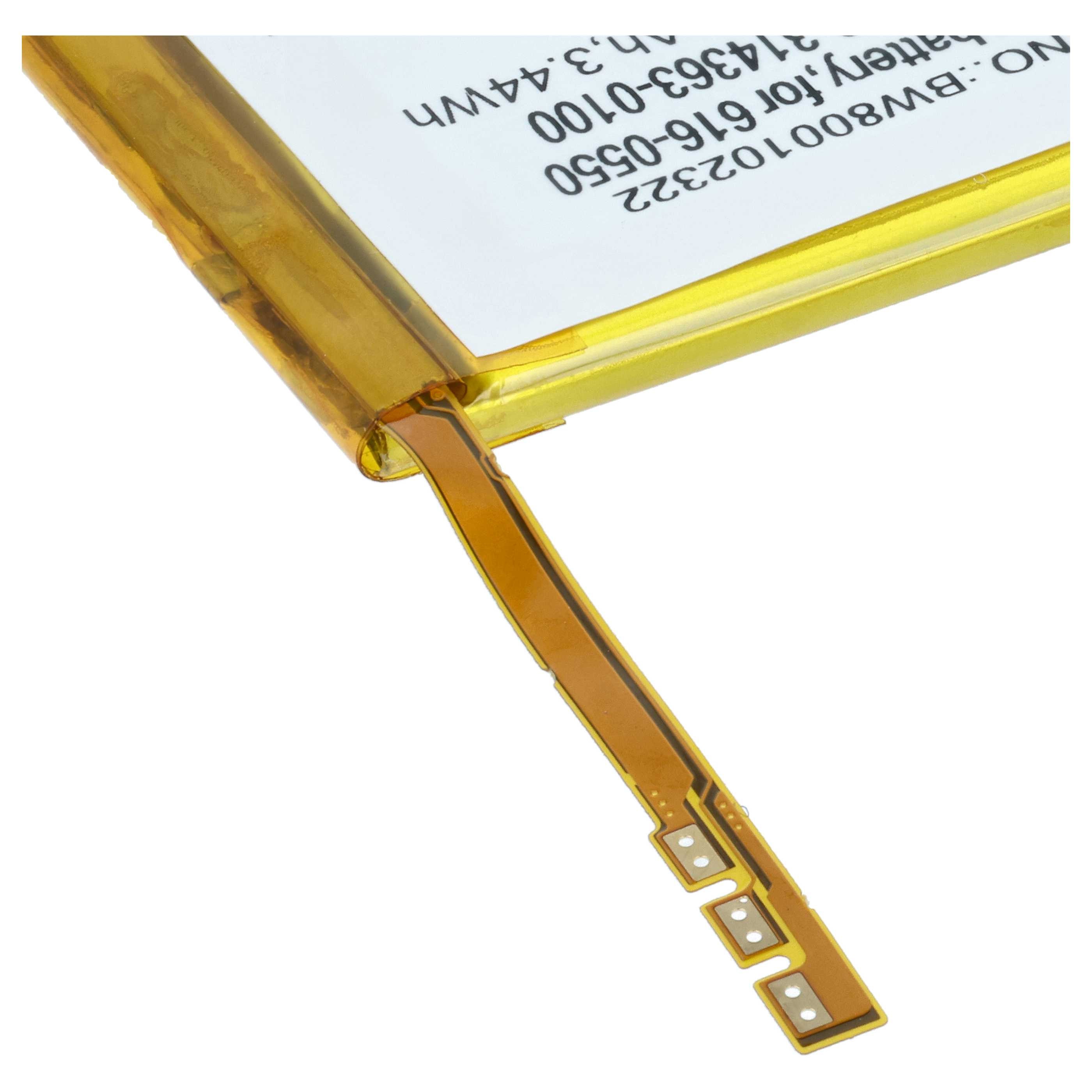 MP3-Player-Akku als Ersatz für Apple 616-0551, 616-0552, 616-0550 für Apple - 930mAh 3,7V Li-Polymer