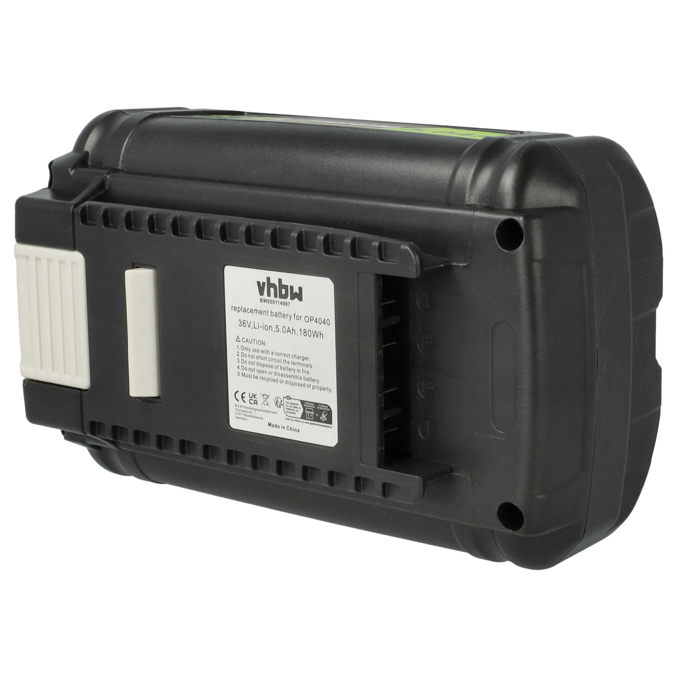 3x Batteria sostituisce Ryobi BPL3626, BPL3626D, BPL3640, BPL3640D, 5133002166 per attrezzo - 5Ah 36V Li-Ion