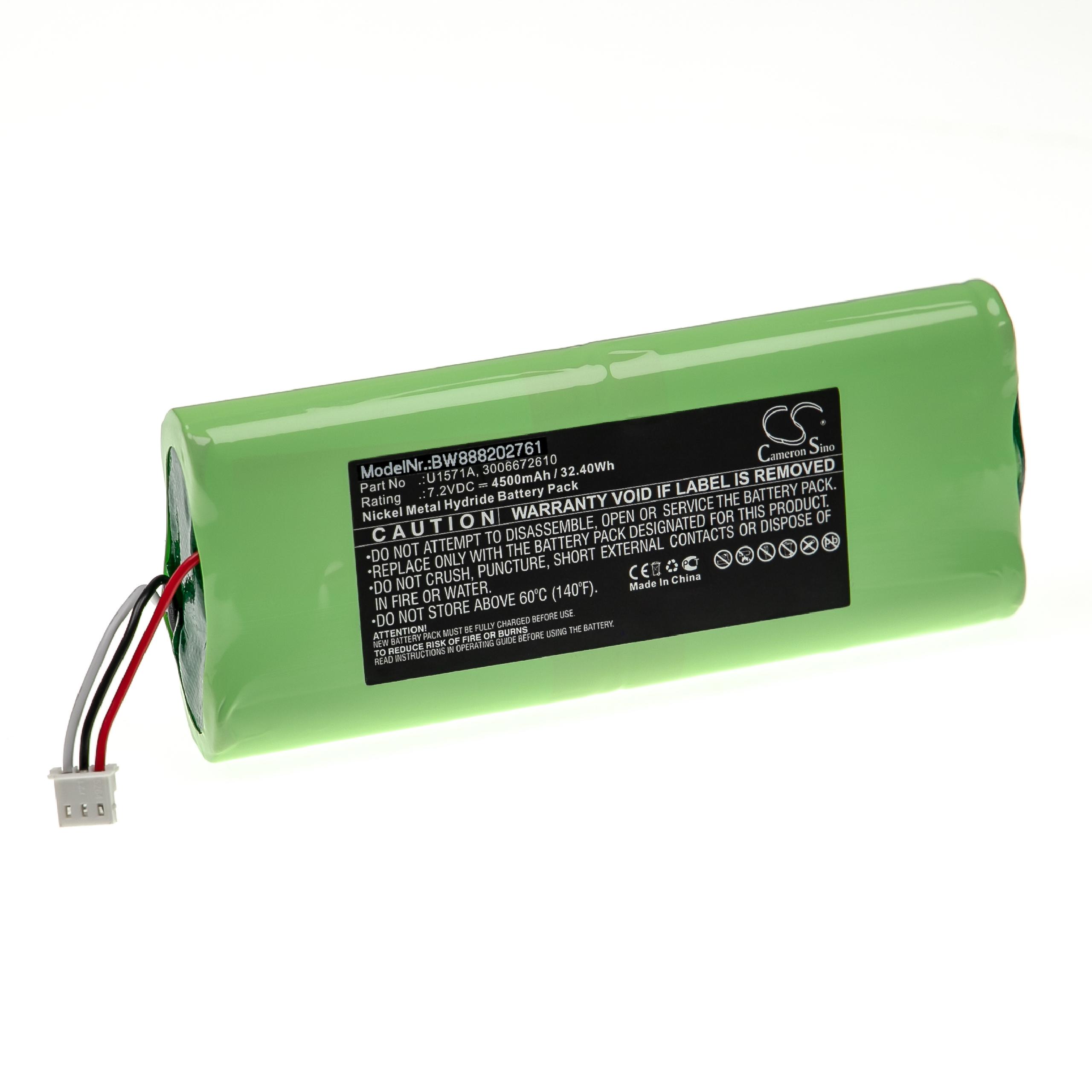 Akumulator do przyrządu pomiarowego zamiennik Keysight U1571A, 3006672610 - 4500 mAh 7,2 V NiMH
