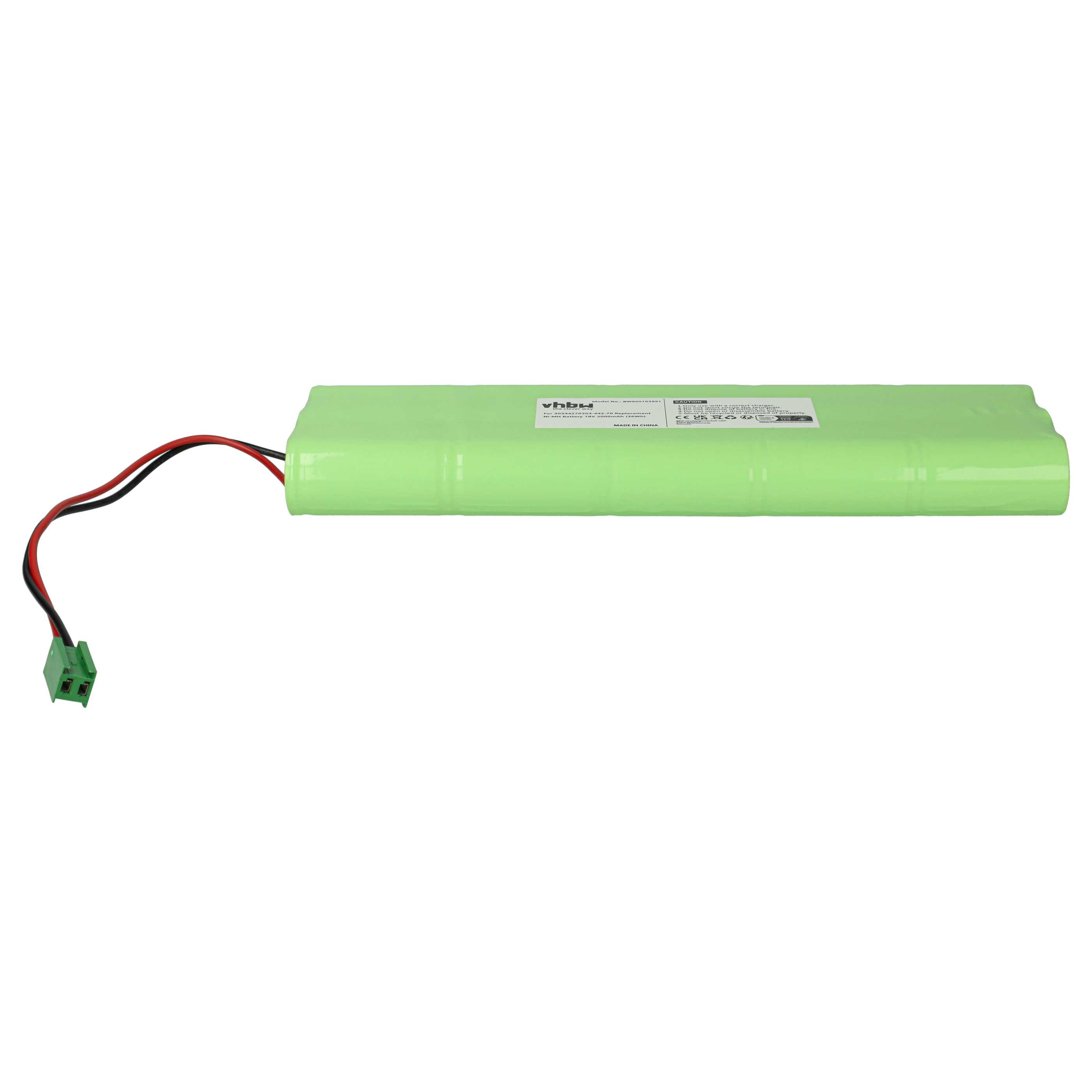 Batería reemplaza GE / Marquette 30344270303-442-70 para tecnología médica (2000 mAh, 18 V, NiMH)