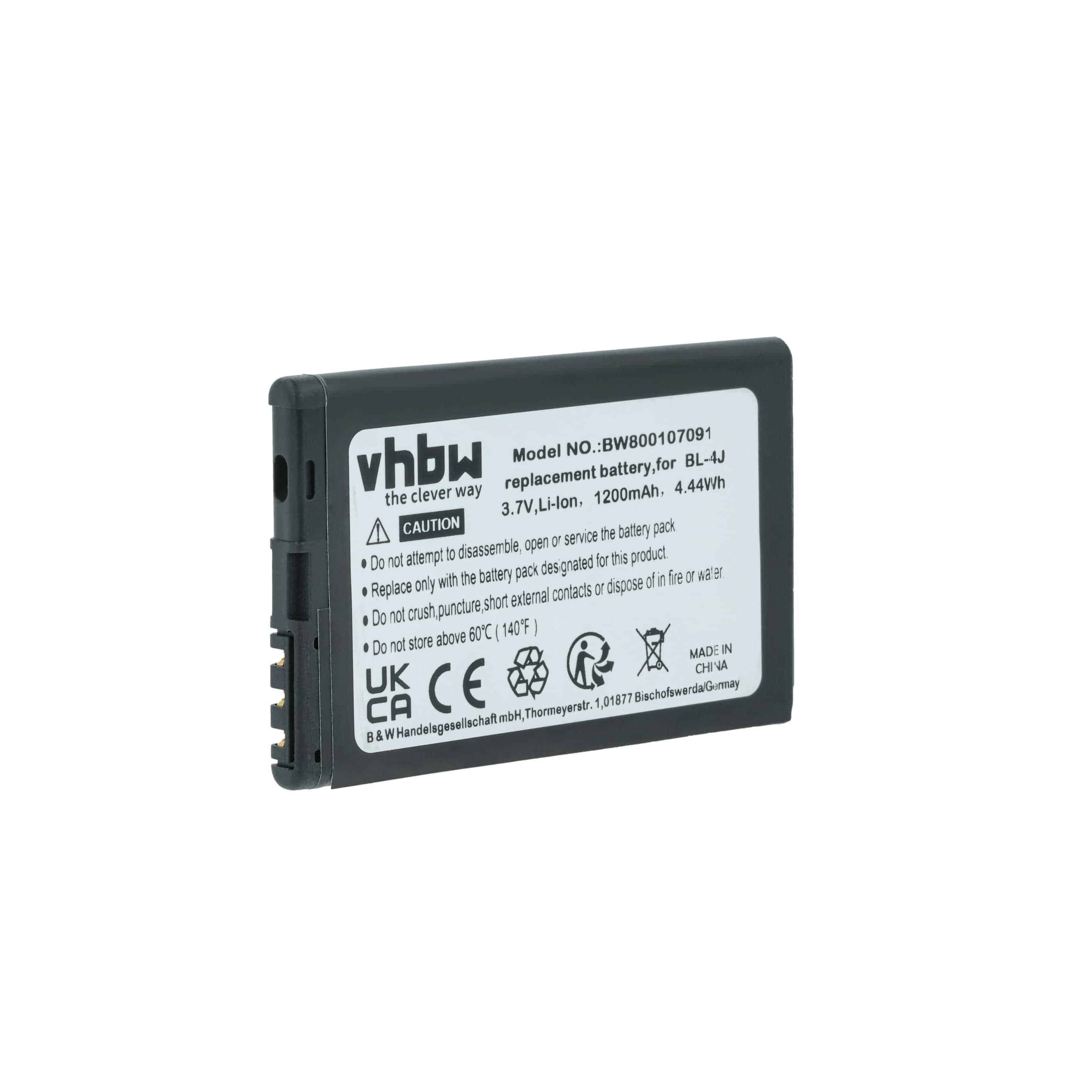 Akumulator do telefonu smartfona zamiennik Nokia BL-4J - 1200 mAh 3,7 V Li-Ion