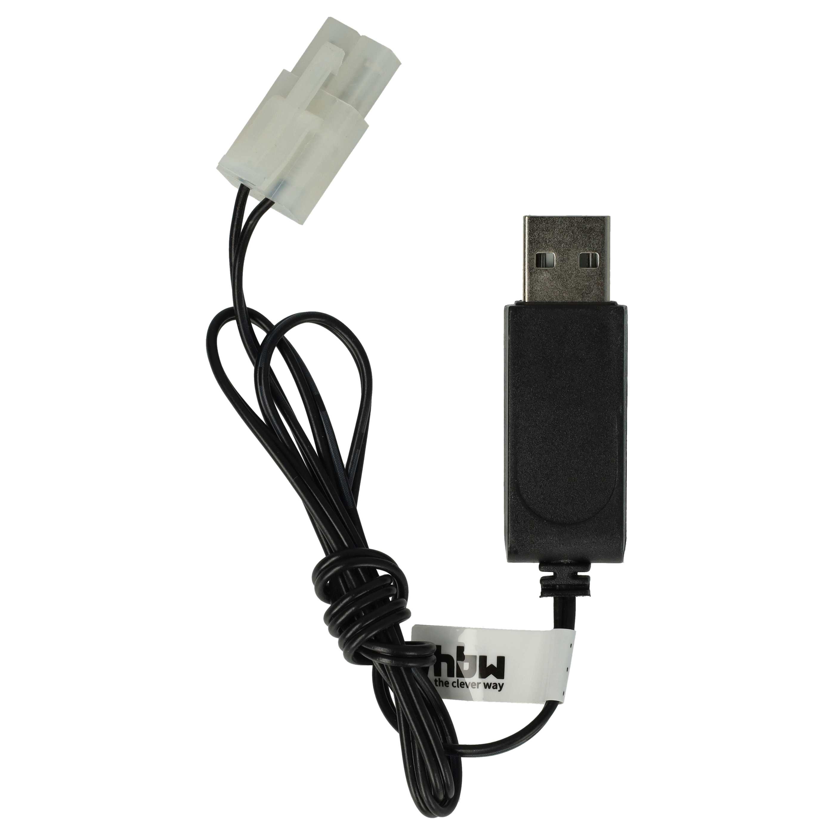 USB-Ladekabel passend für RC-Akkus mit Tamiya-Anschluss, RC-Modellbau Akkupacks - 60cm 7,2V