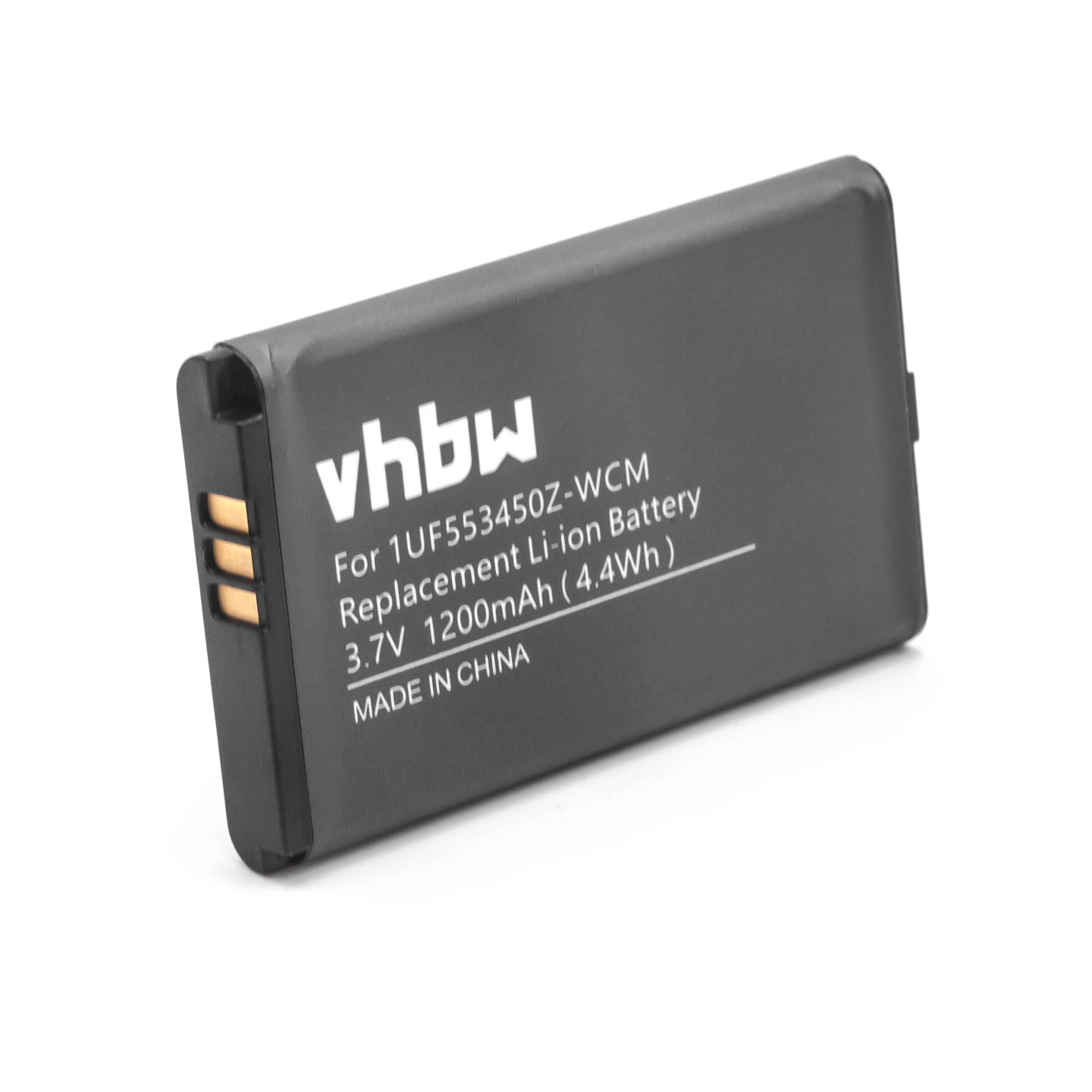 Batterie remplace 1UF553450Z-WCM pour tablette - 1200mAh 3,7V Li-ion