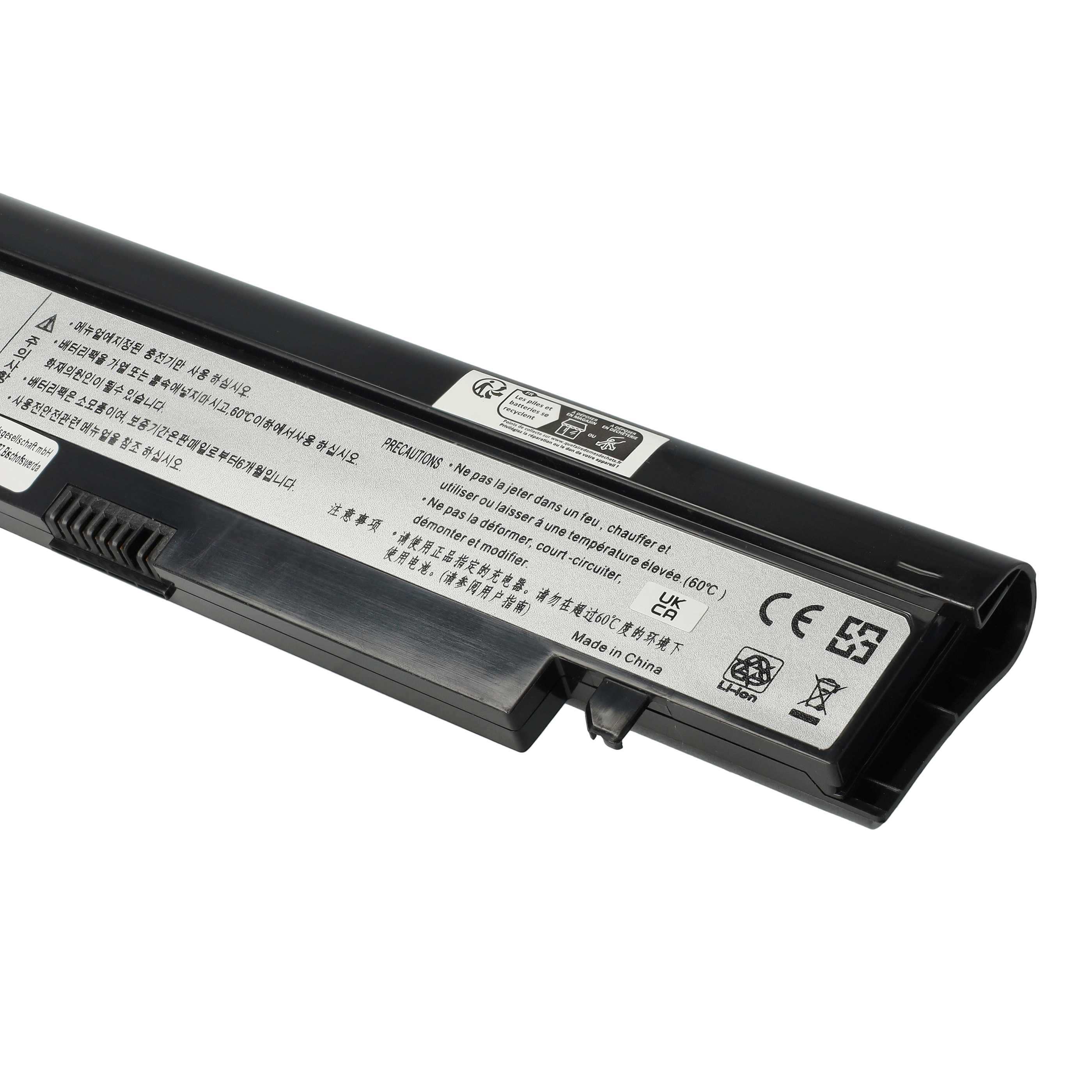 Notebook-Akku als Ersatz für Samsung AA-PBPN6LS, AA-PBPN6LB, AA-PBPN6LW - 6600mAh 7,4V Li-Ion, schwarz