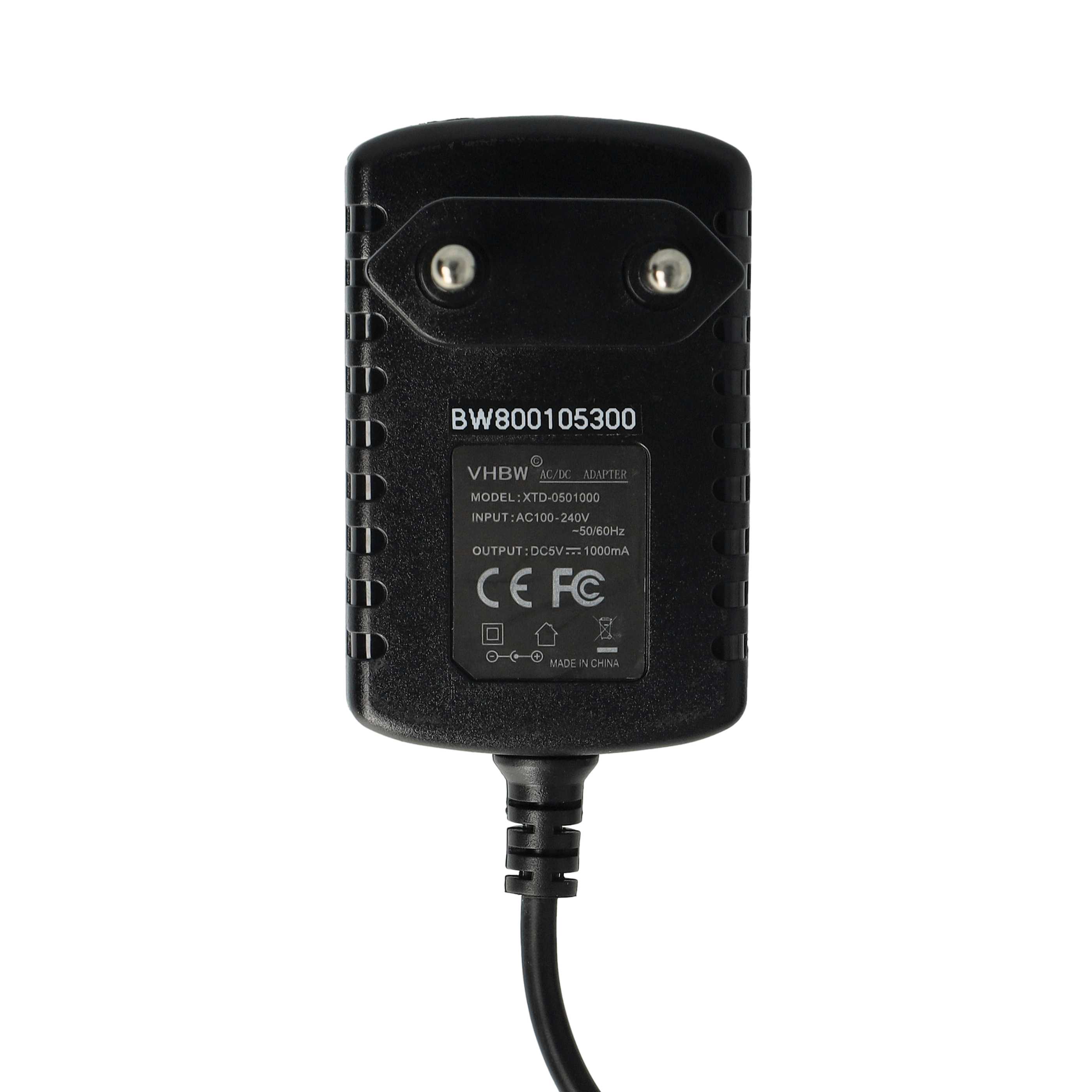 Micro USB Charger replaces Philips CP1759/01, CP1484/01 for Philips Electric Devices etc. - 1.0 A / 5 V