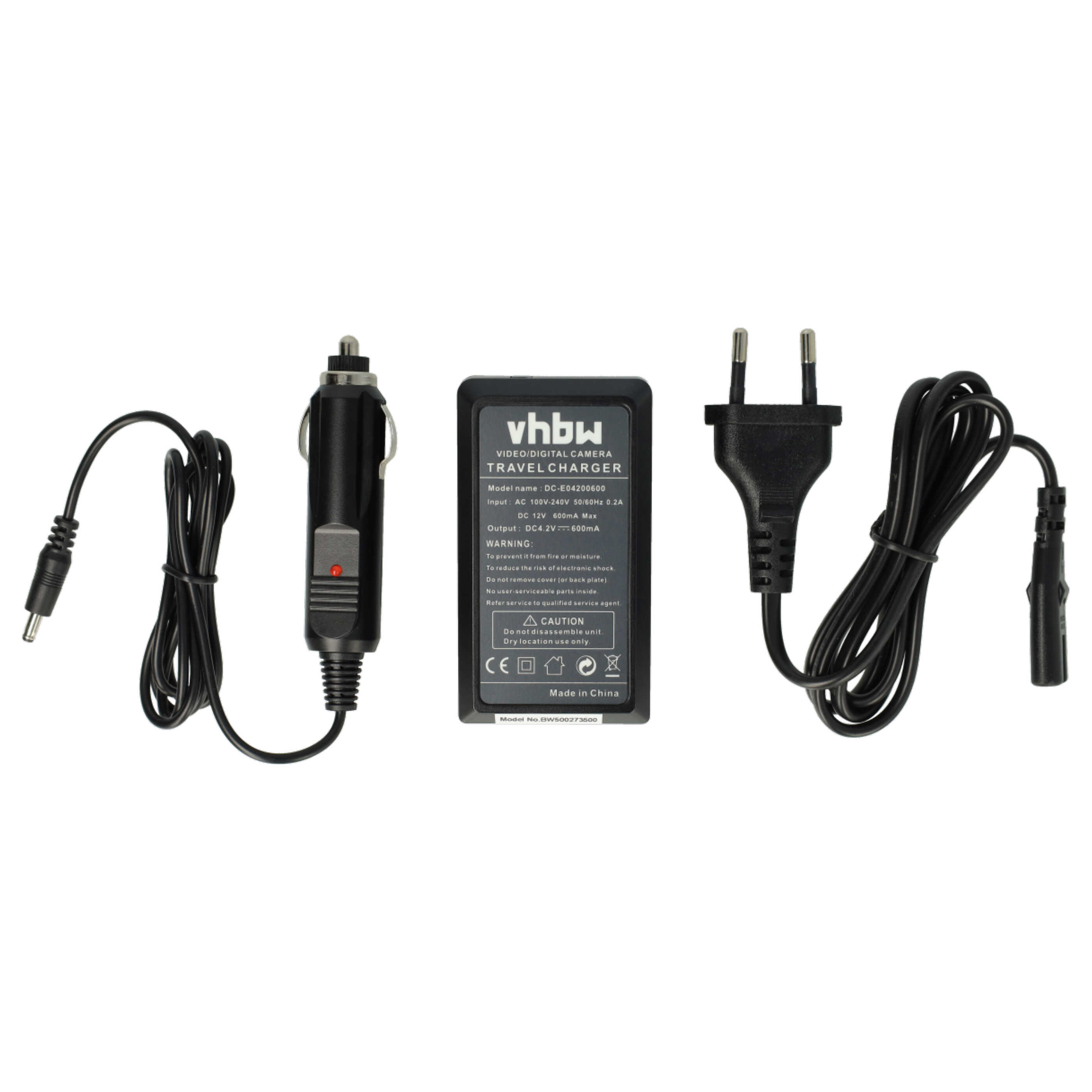 Battery Charger suitable for Sony NP-BD1 Camera etc. - 0.6 A, 4.2 V