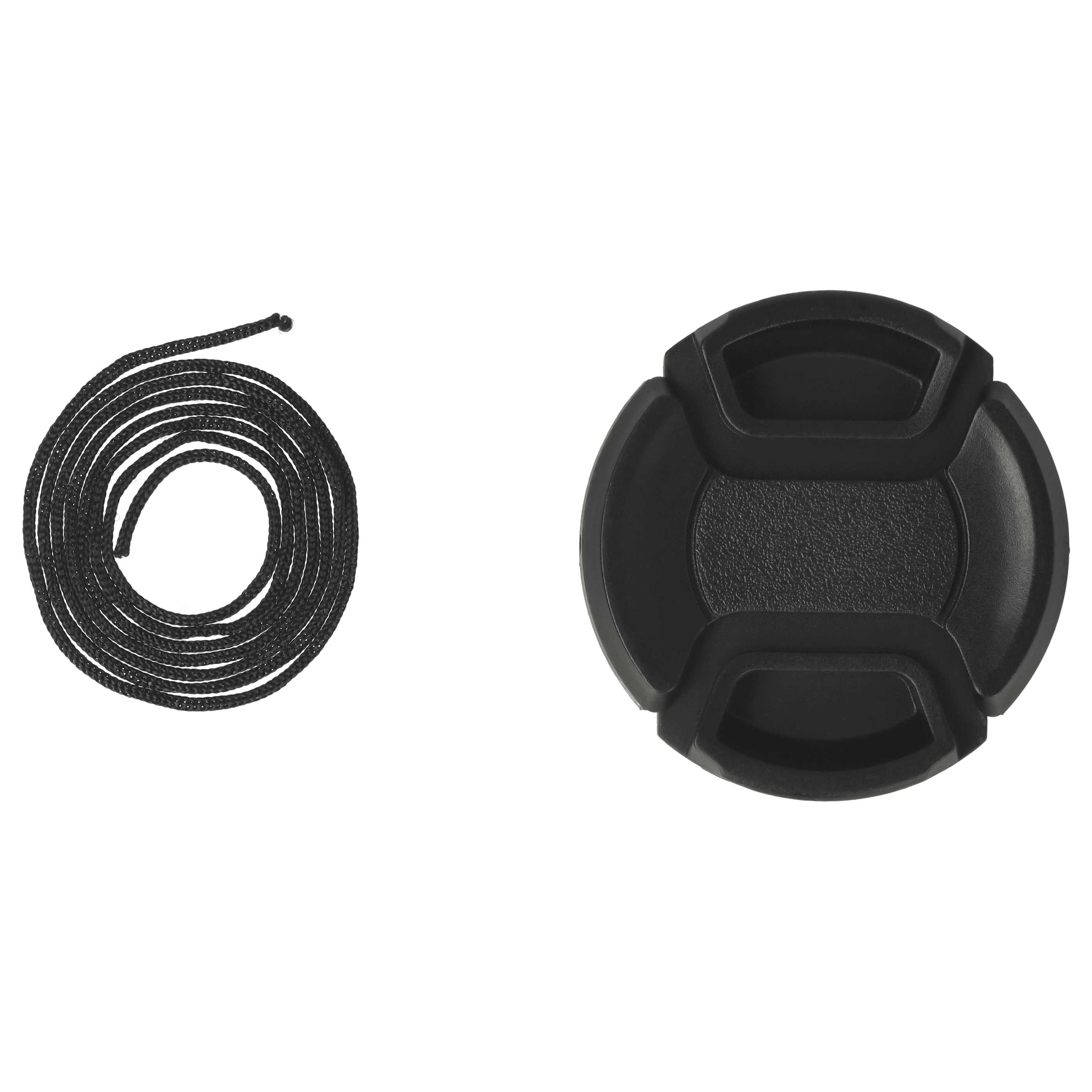 Bouchon d'objectif 40,5 mm - Prise centrée, plastique, noir