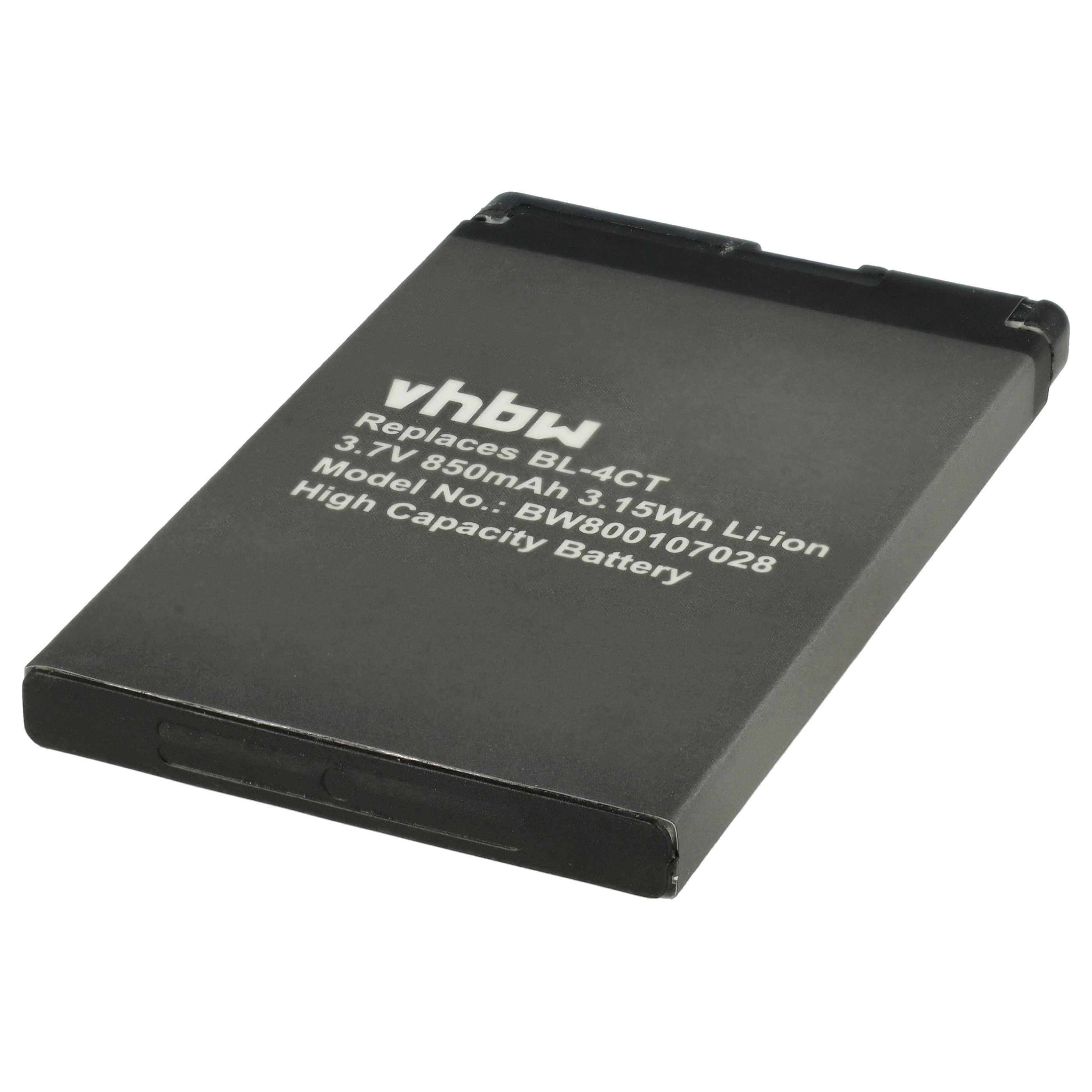 Akku als Ersatz für Nokia BL-4CT für BLU - 850mAh 3,7V Li-Ion