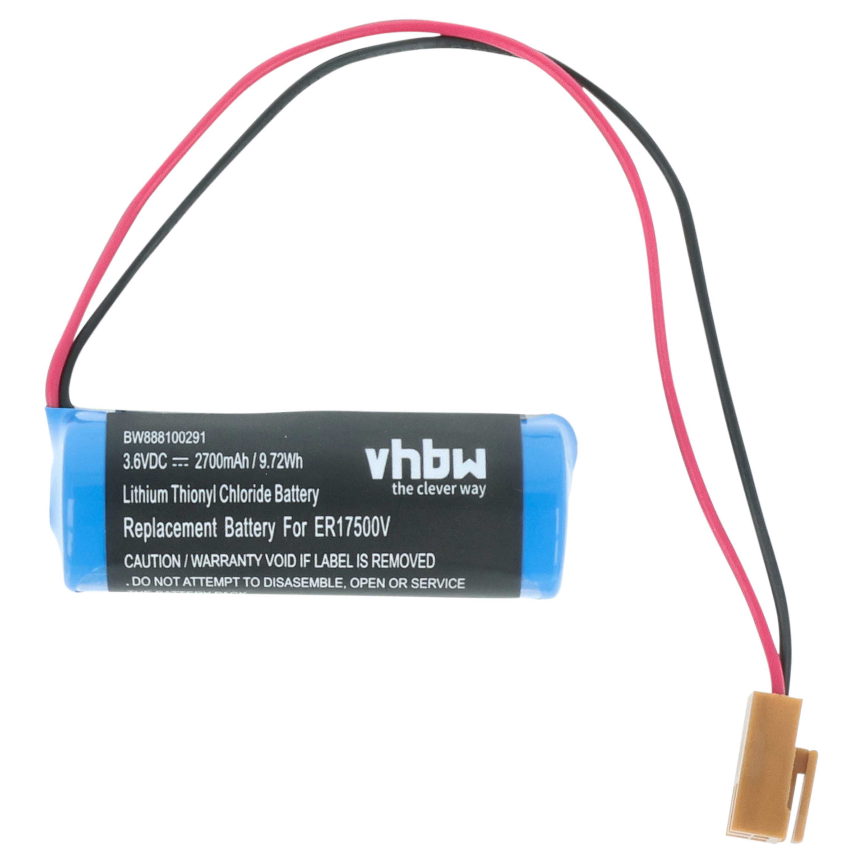 Bateria do PLC programowalnego sterownika zamiennik Maxell ER17/33 - 2700 mAh 3,6 V Li-MnO2