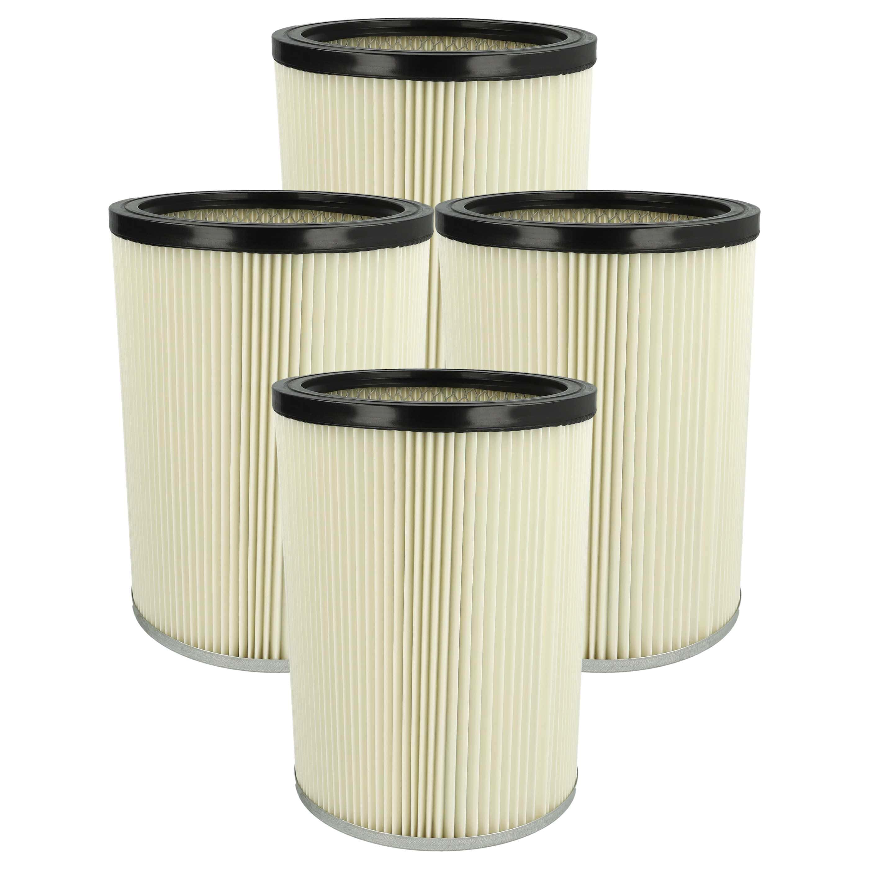 4x Filtro reemplaza Kärcher 6.904-325.0, 6.904-048.0 para aspiradora Kärcher, blanco