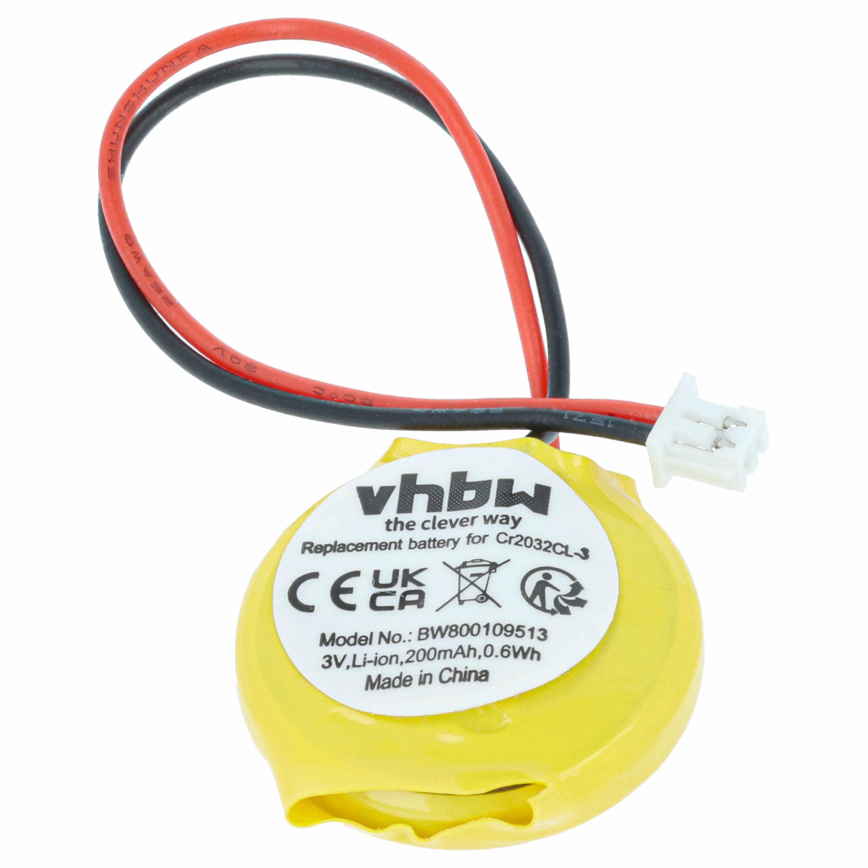 Bios-Batterie als Ersatz für Dell 3E158, 3R459, G4221, 0G4221 - 200mAh 3V Li-Ion
