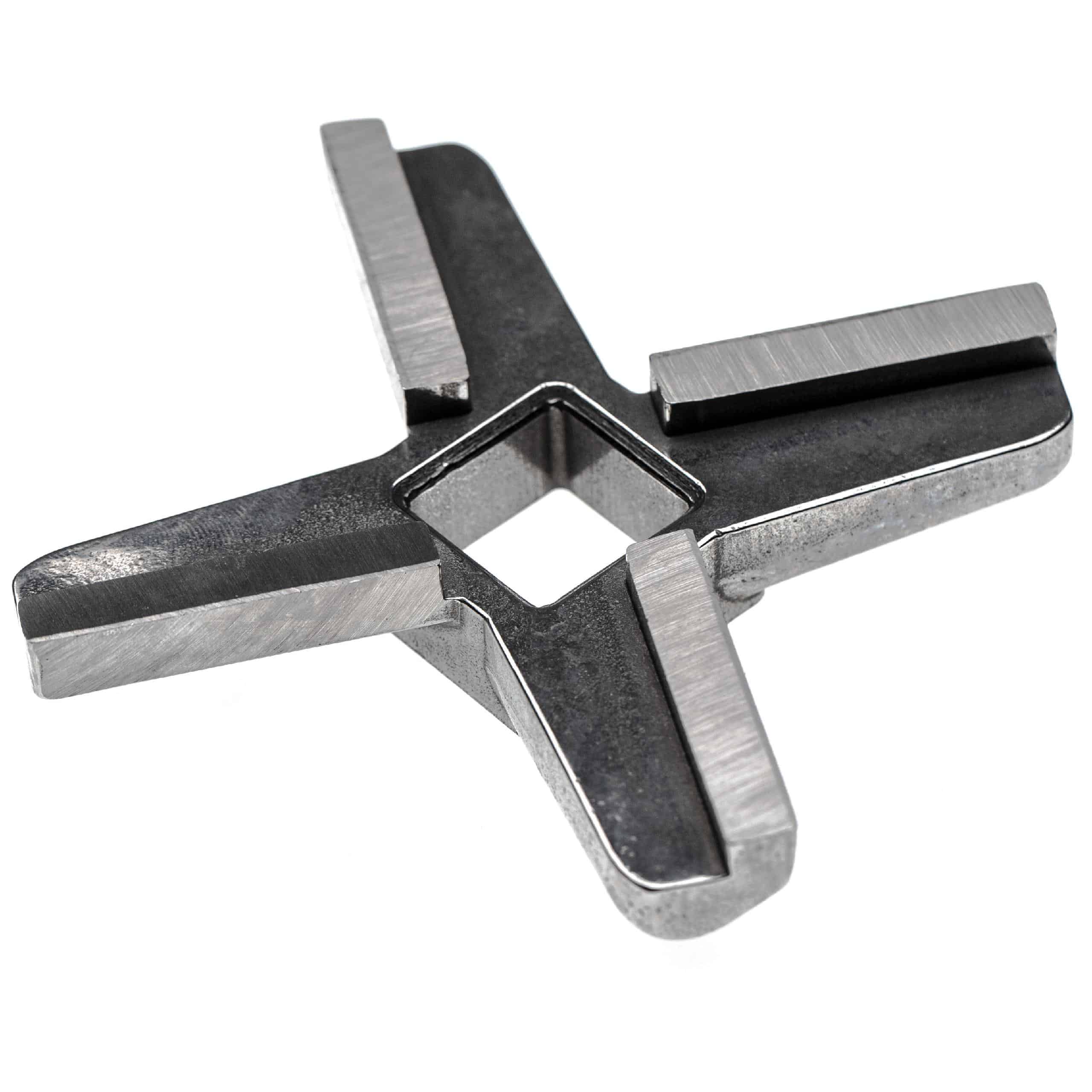 Meat Grinder Knife Size 42, 22.1 x 22.1 mm e.g. compatible with ADE, Caso, Fama, KBS - stainless steel