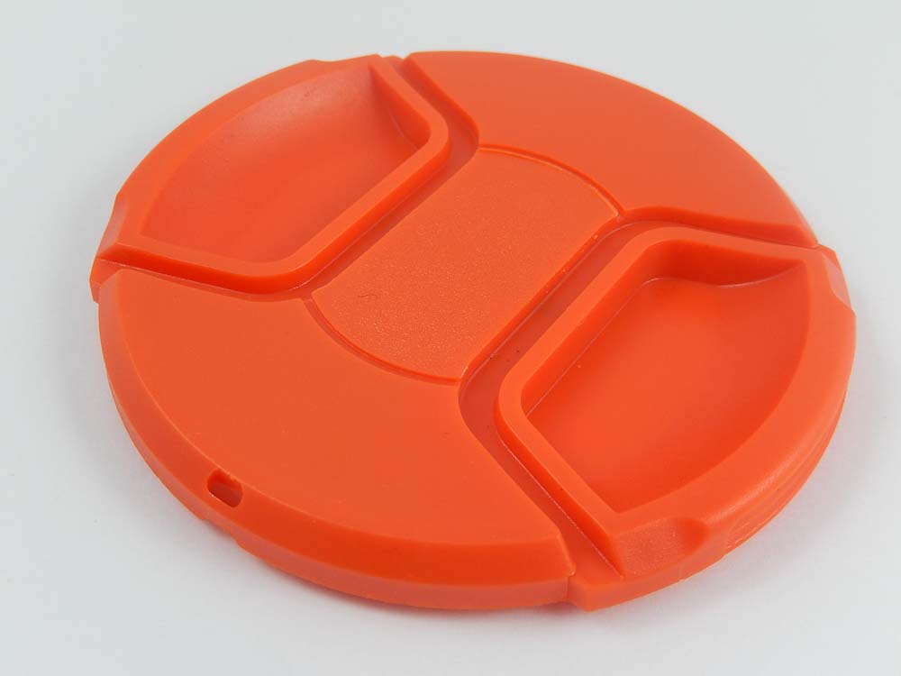 Tapa objetivo 82mm para cámara - Con mango interior, plástico rojo