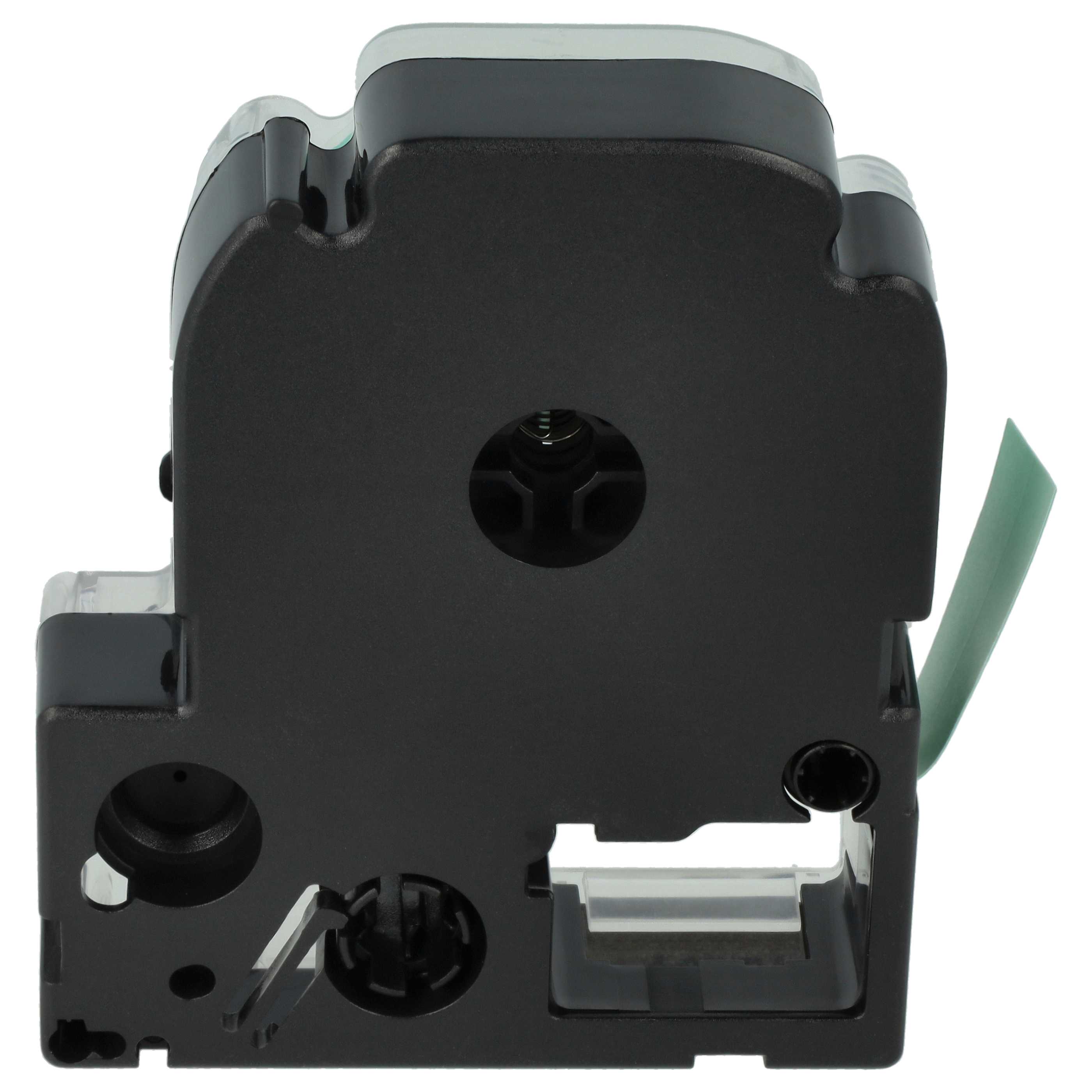 Label Tape replaces Epson LC-4GBP - 12 mm Black to Green