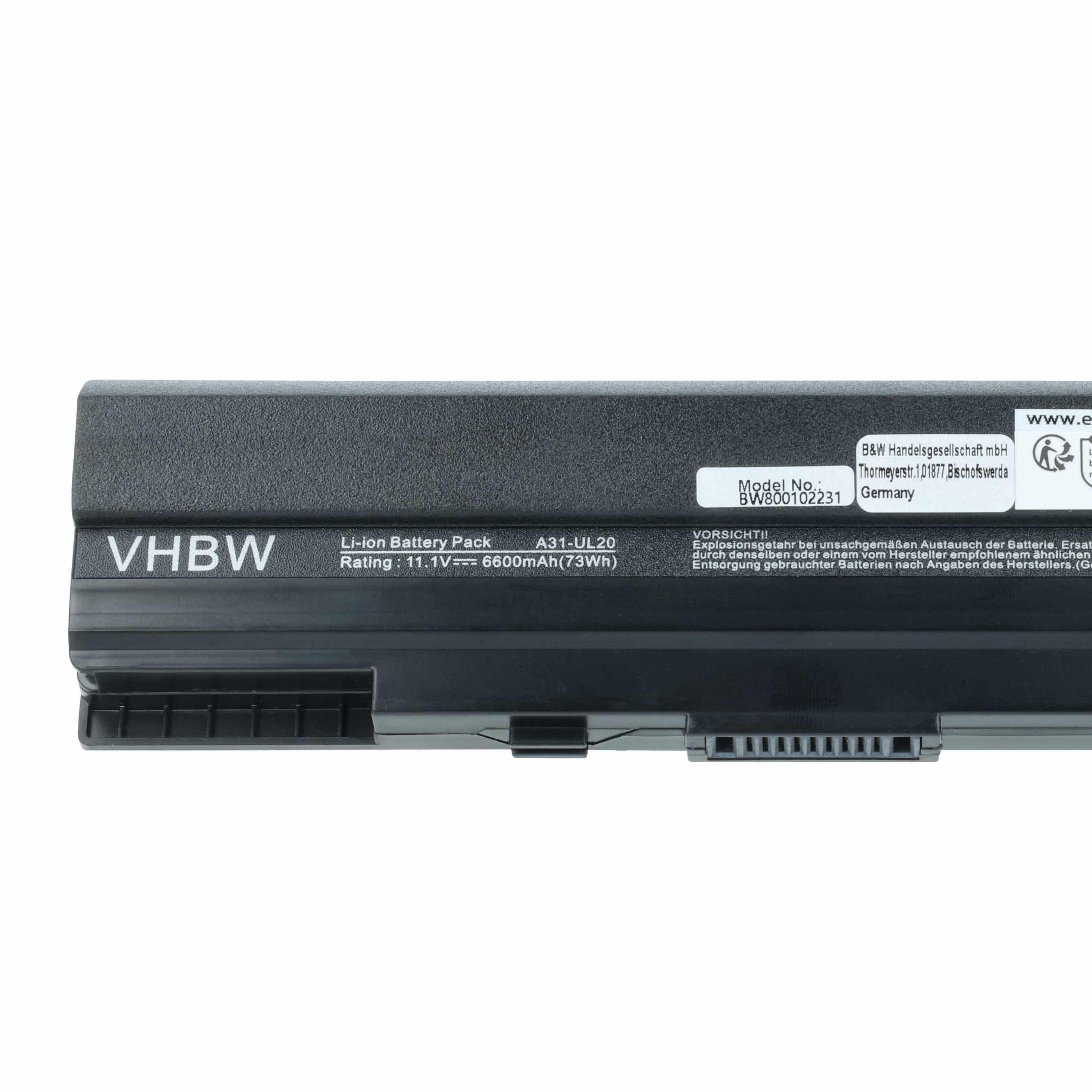 Akumulator do laptopa zamiennik Asus 07GO16EE1875M-00A20-949-114F - 6600 mAh 11,1 V Li-Ion, czarny